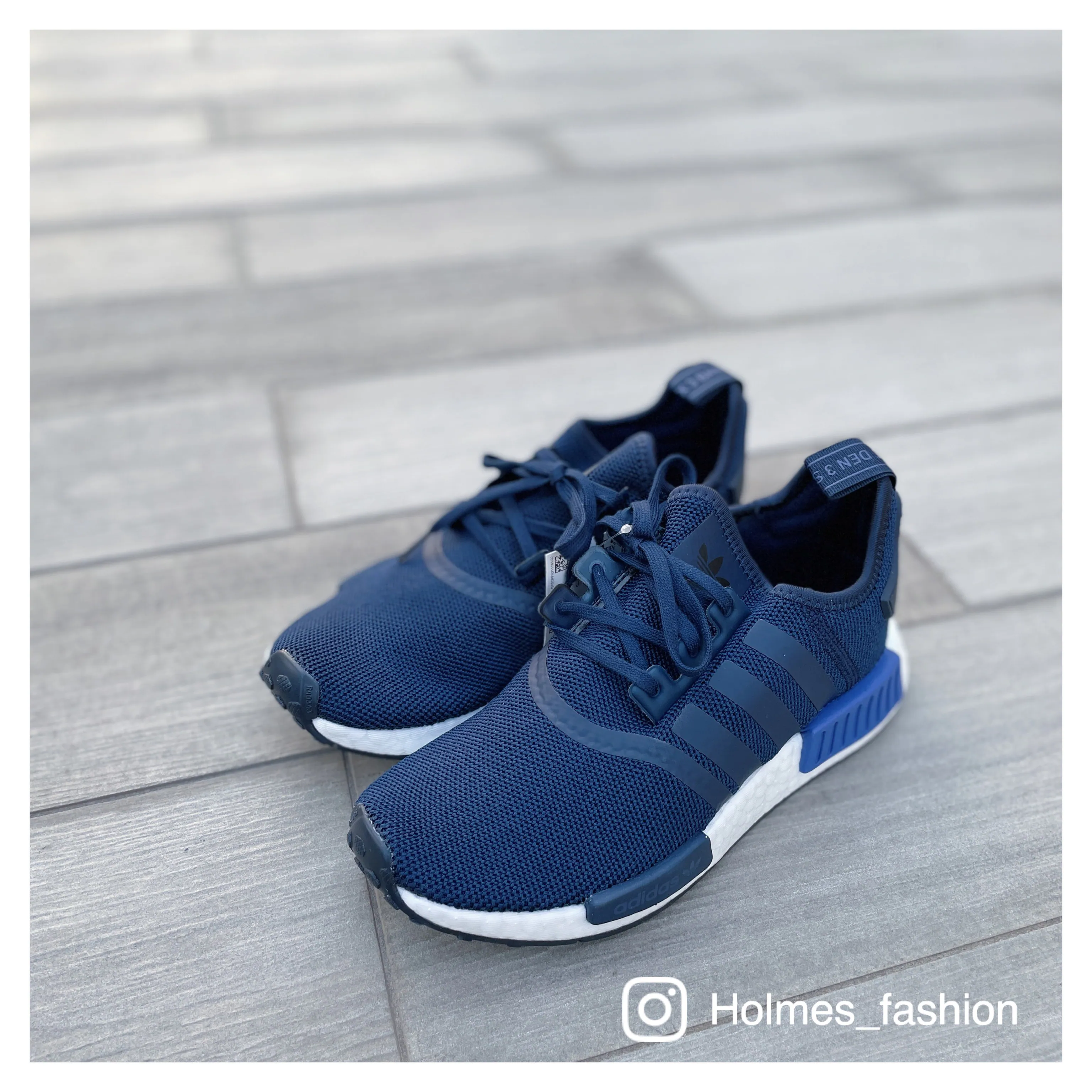 [Holmes]ADIDAS NMD R1 J 藍色 海軍藍 EE6675
