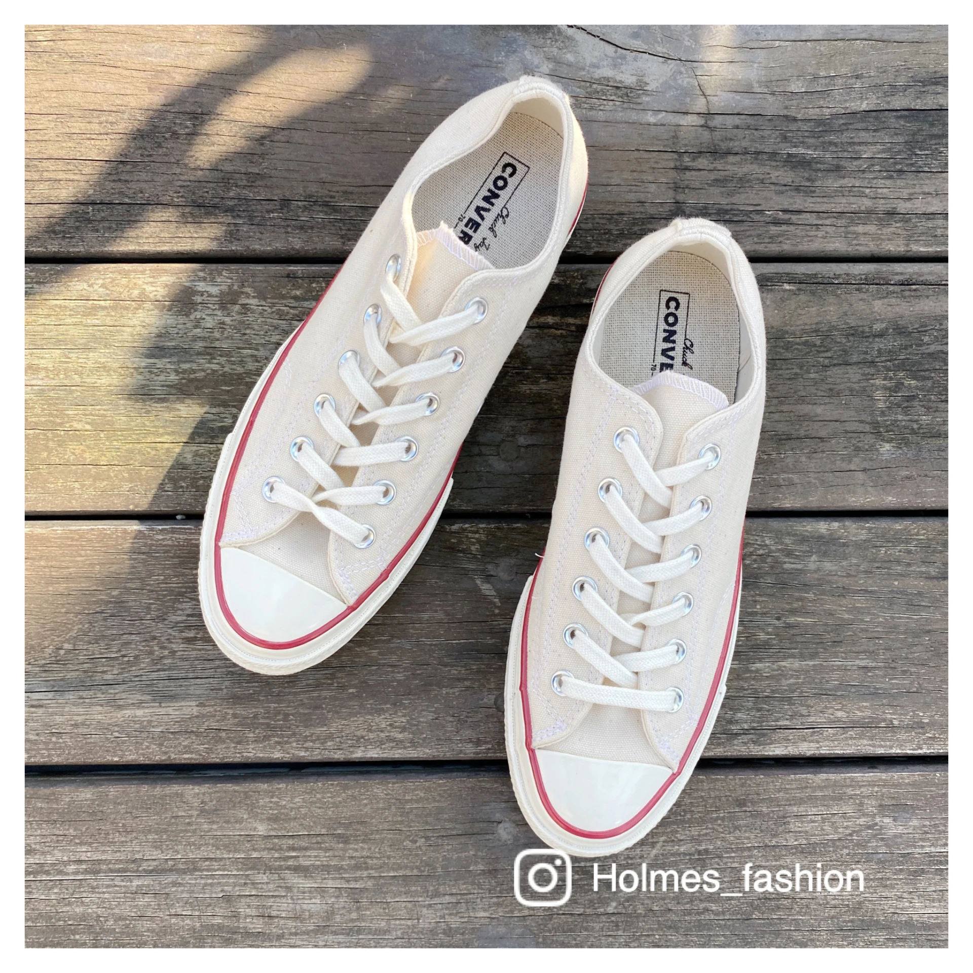 [Holmes]CONVERSE CHUCK 1970 低筒 帆布鞋 經典 米白 復古米白色 (現貨+預購) 162062C