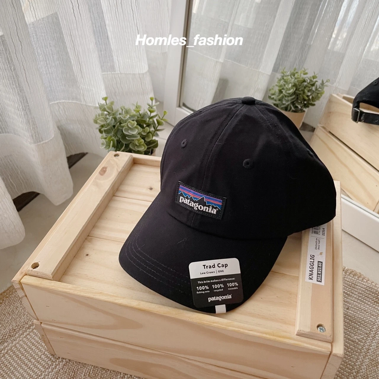 [Holmes]PATAGONIA 巴塔哥尼亞 P-6 Label Trad Cap 老帽 黑色 經典款