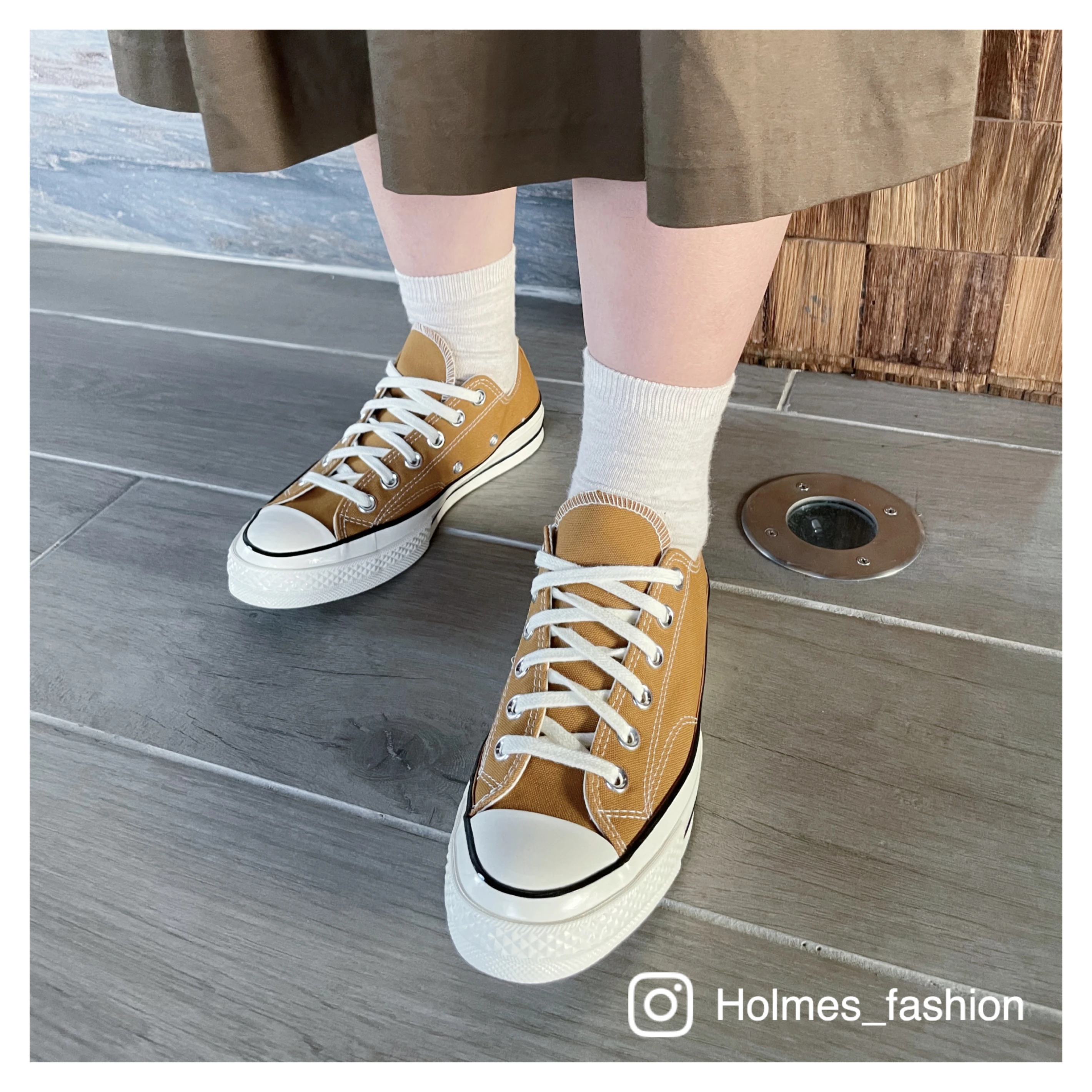 [Holmes]CONVERSE CHUCK 1970 低筒/高筒 帆布鞋 卡其色 工裝風 170091C (預購1-2周左右)