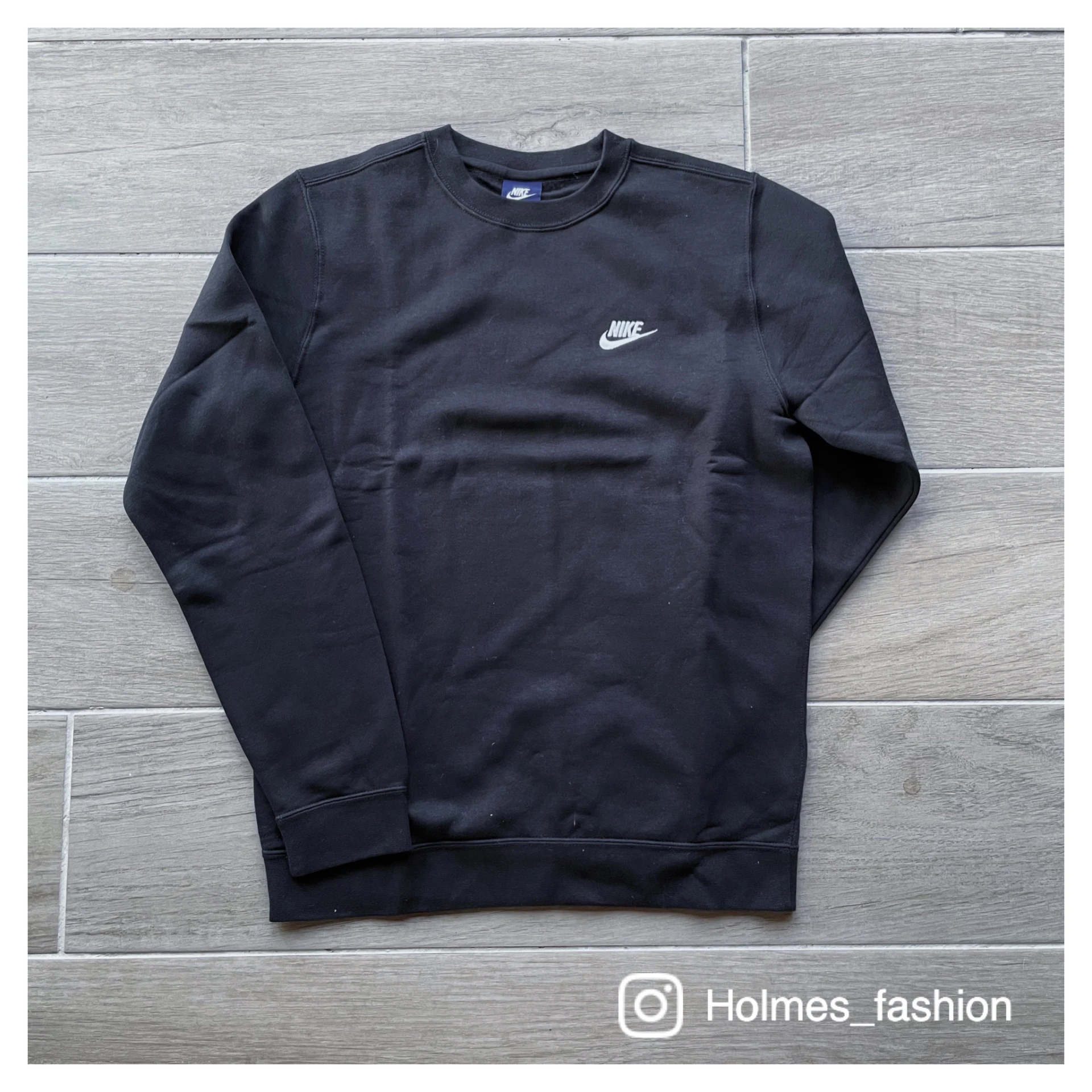 [Holmes]NIKE LOGO SWEATSHIRT 刺繡 大學T 大學衛衣 黑白 804340-010