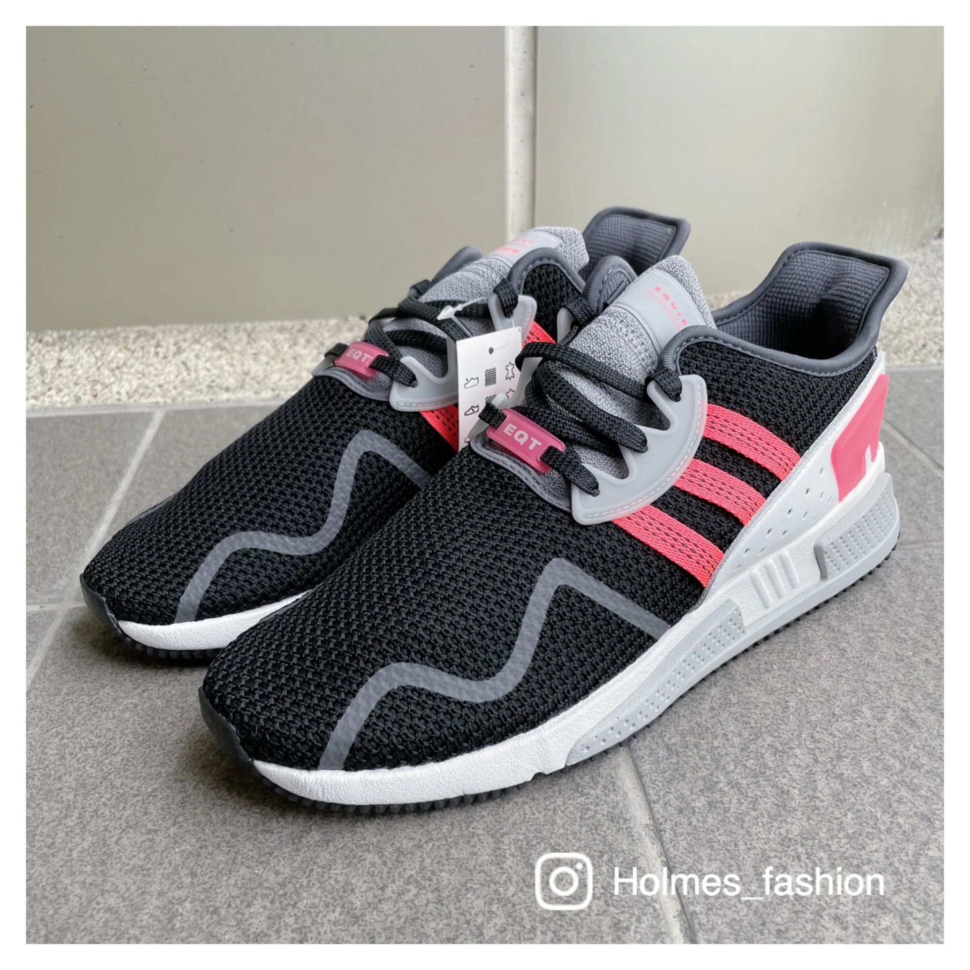 [Holmes]ADIDAS EQT CUSHION ADV 黑粉 限量 余文樂 AH2231 28CM