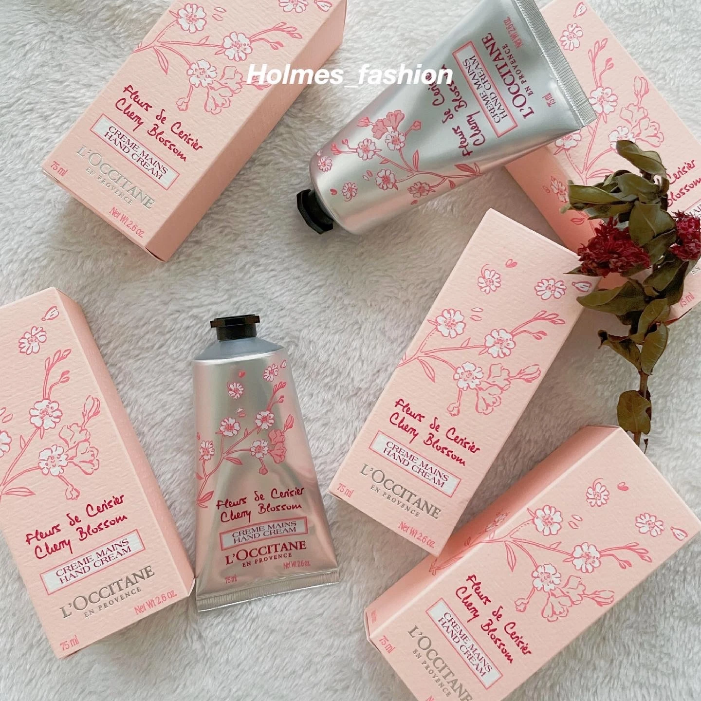 [Holmes]L.OCCITANE 歐舒丹 櫻花護手霜 護手霜 75ML 櫻花香氣