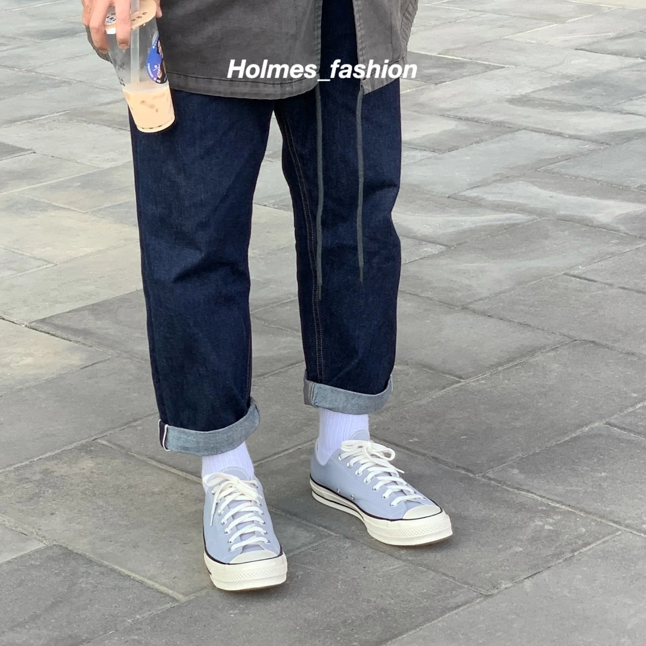 [Holmes]CONVERSE CHUCK 1970 低筒 帆布鞋 灰藍色 莫蘭迪灰 霧霾灰  170555C
