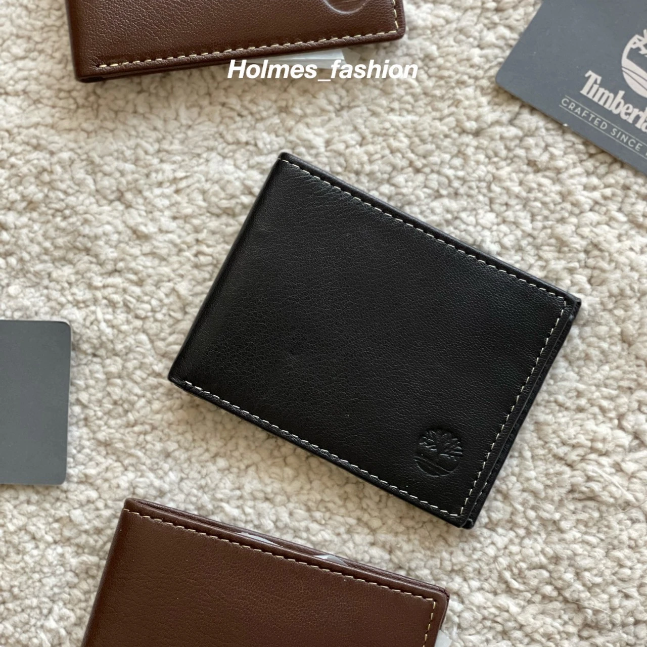 [Holmes]Timberland 印花LOGO皮夾 男皮夾 短夾 牛皮夾 多卡夾 大鈔夾 黑色 咖啡色