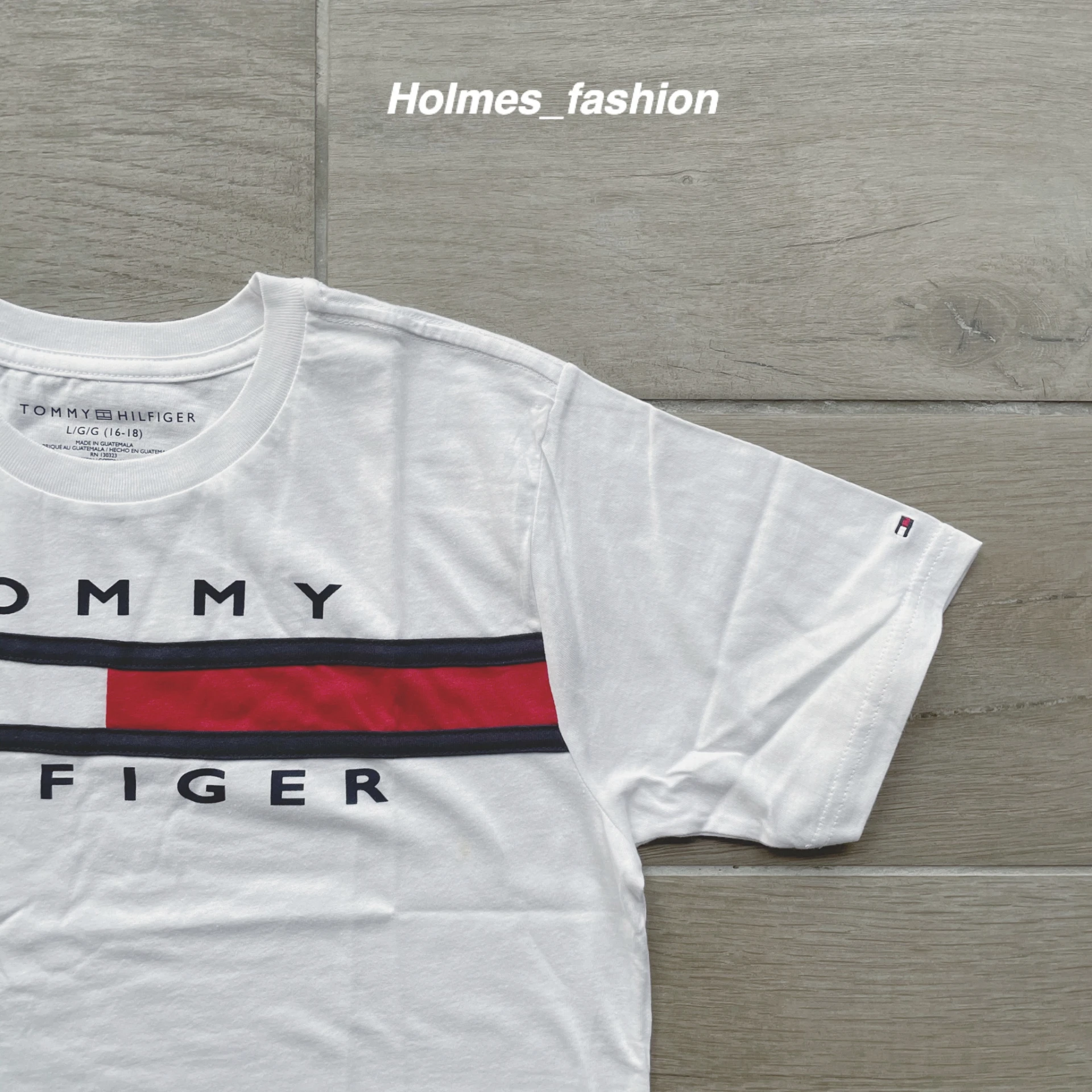 [Holmes]TOMMY HILFIGER 大童版(青年版) 經典LOGO 短袖