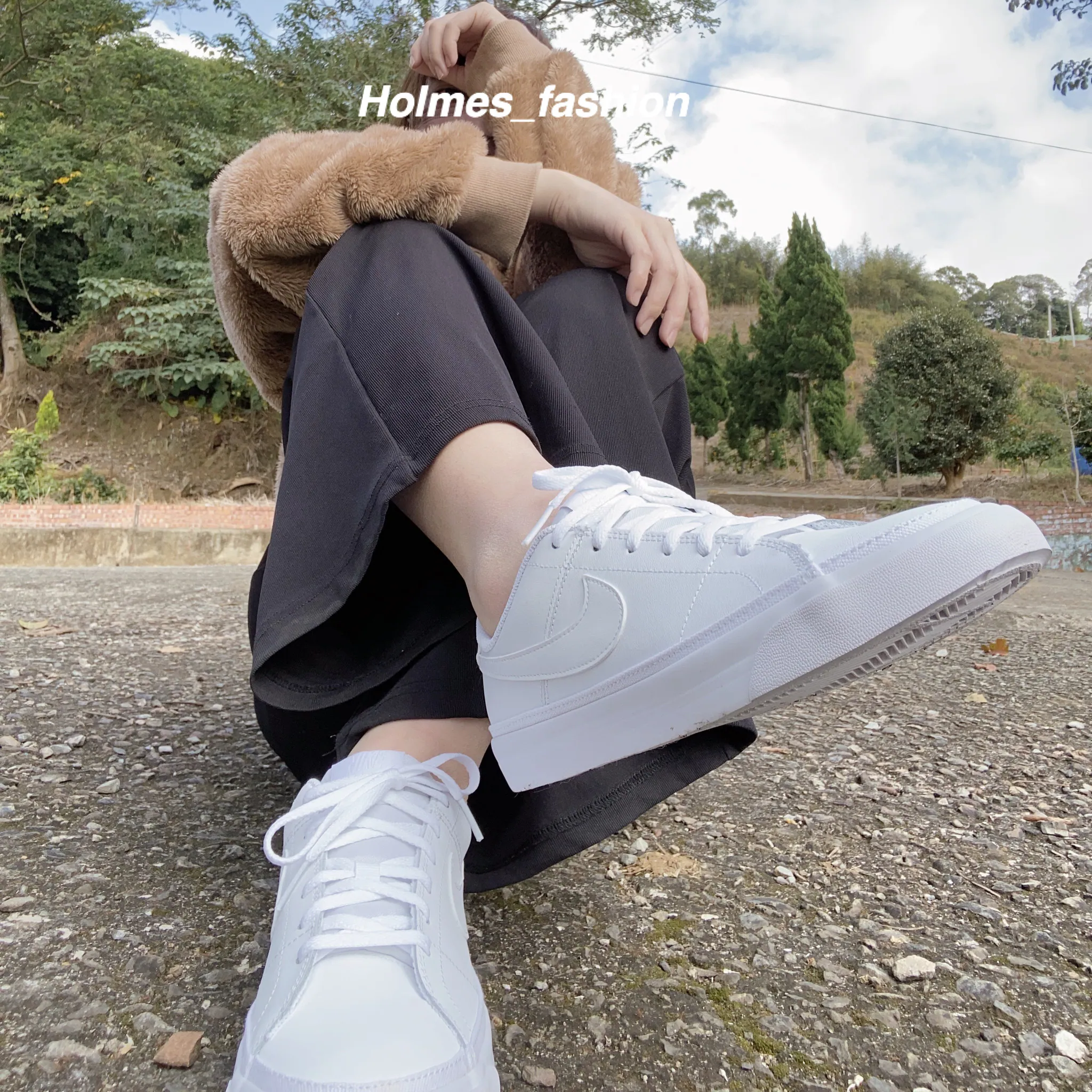 [Holmes]NIKE COURT LEGACY 小白鞋 / 白鞋 / 皮革 / 全白  DA5380-104 出清特賣