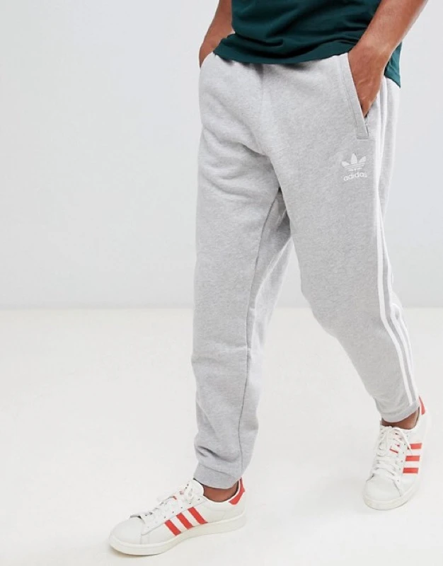 [Holmes]ADIDAS Originals 3-Stripes 三線 長褲 白線 灰 男 DH5802