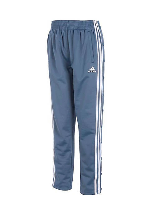 [Holmes]ADIDAS BOY'S  Pants 大童 青年款 三線 排扣款 長褲 修身 黑色  Ak5474 尺寸M