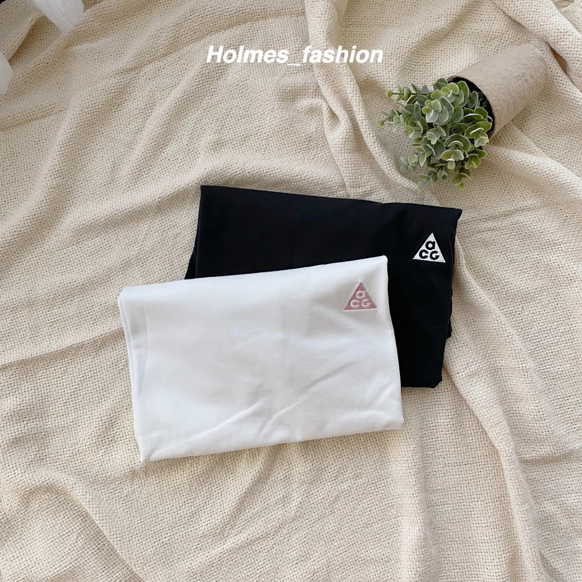 [Holmes]現貨 NIKE ACG LBR TEE BLACK 刺繡 小Logo 短袖 TEE 短踢 黑/白 DC5356-010  白/粉DC5356-121
