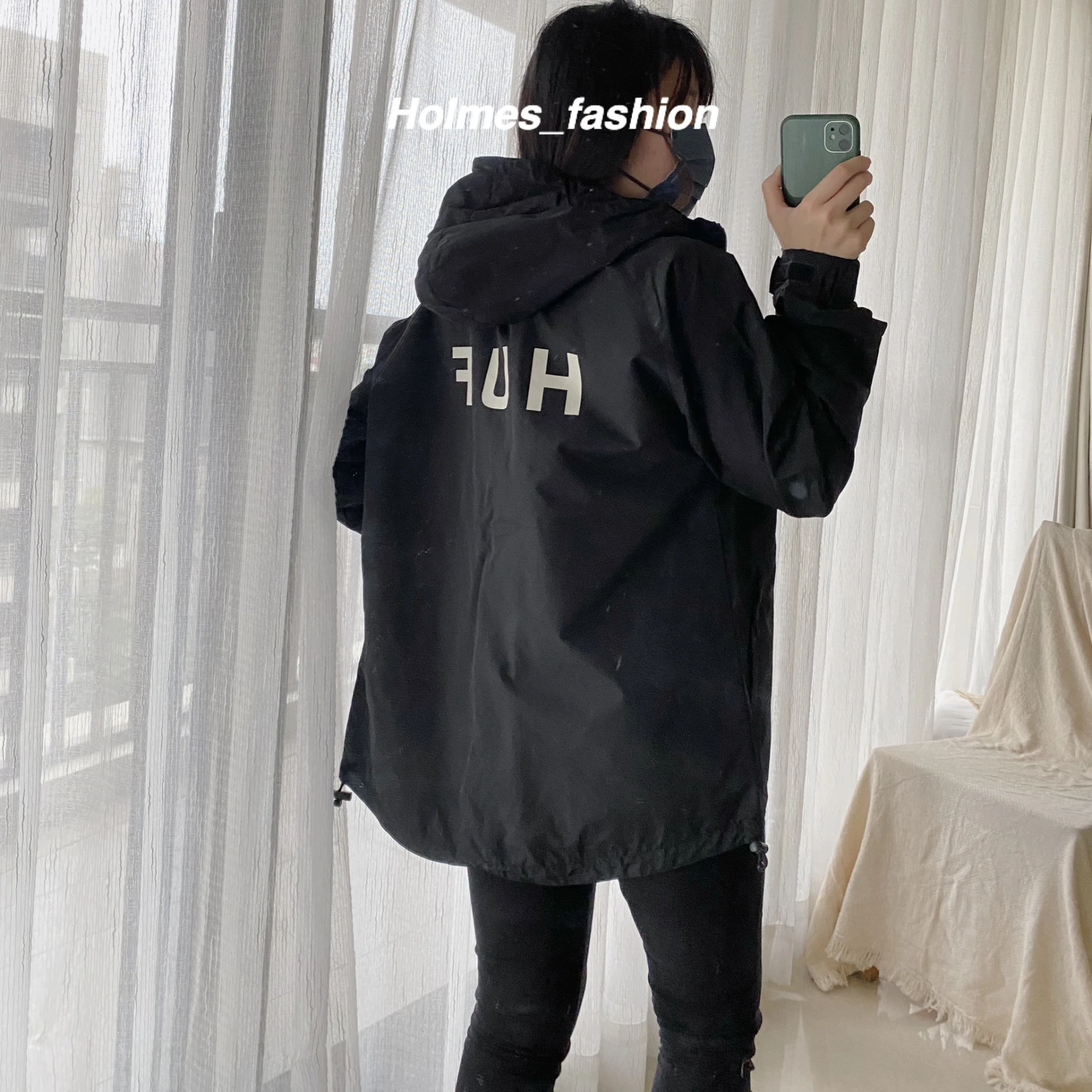 [Holmes]現貨 HUF STANDARD SHELL 2 JACKET 美版 外套 黑色