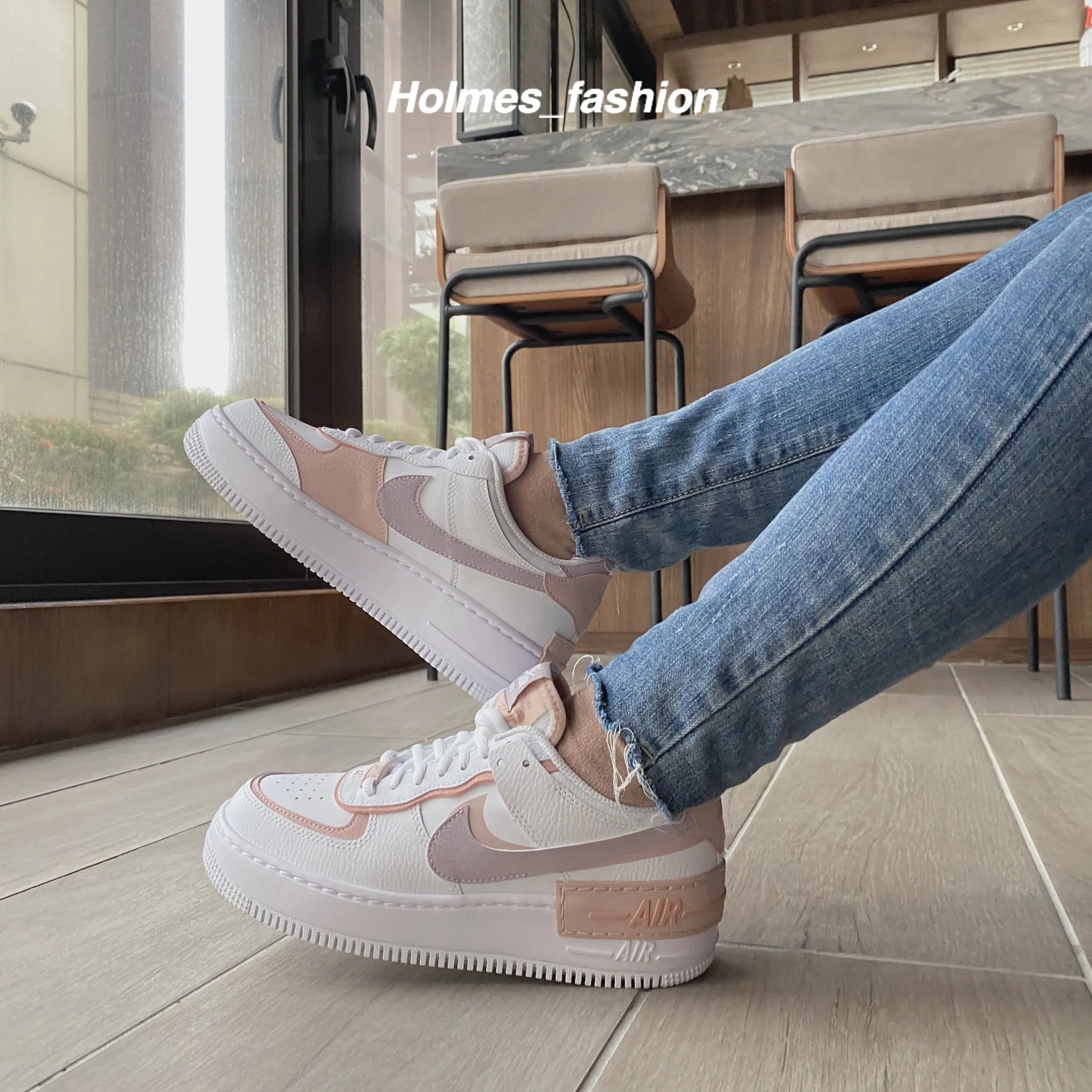 [Holmes]NIKE AIR FORCE 1 SHADOW 馬卡龍粉 CI0919-113
