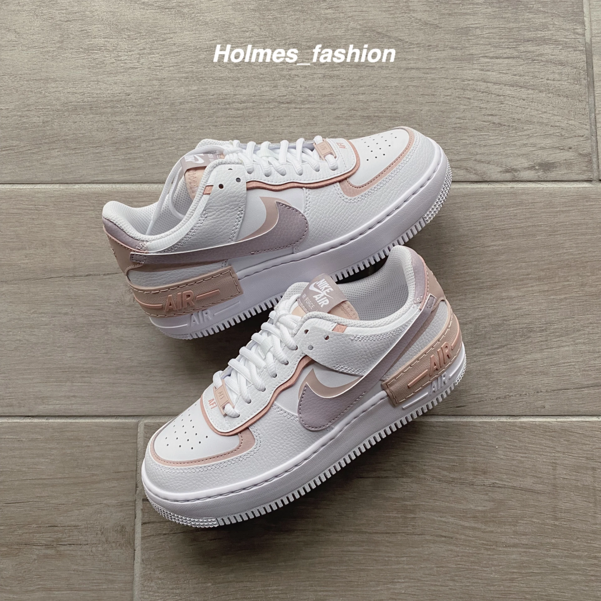 [Holmes]NIKE AIR FORCE 1 SHADOW 馬卡龍粉 CI0919-113
