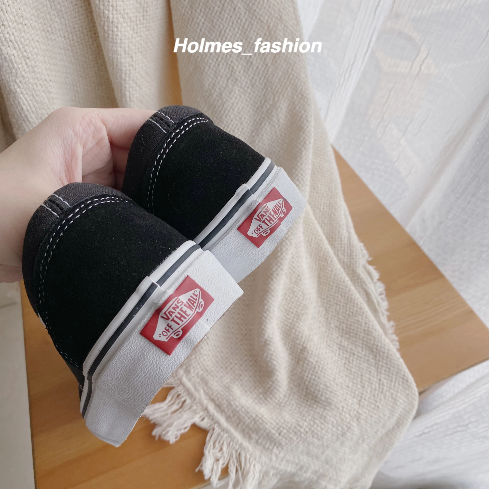 [Holmes]VANS OLD SKOOL BLACK WHITE 黑白 經典款 帆布鞋