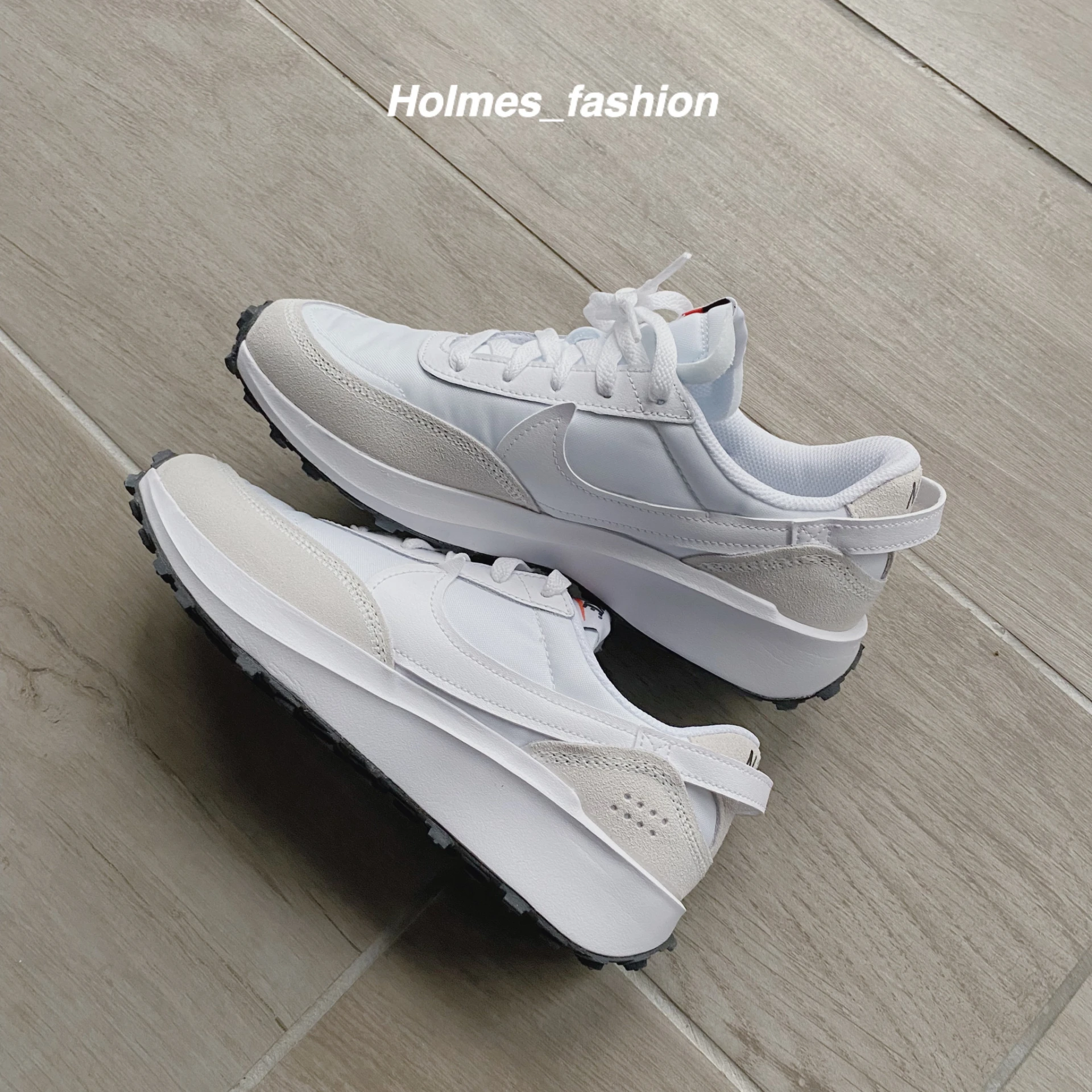 [Holmes]NIKE WAFFLE DEBUT DH9523-100 小SACAI 米白色