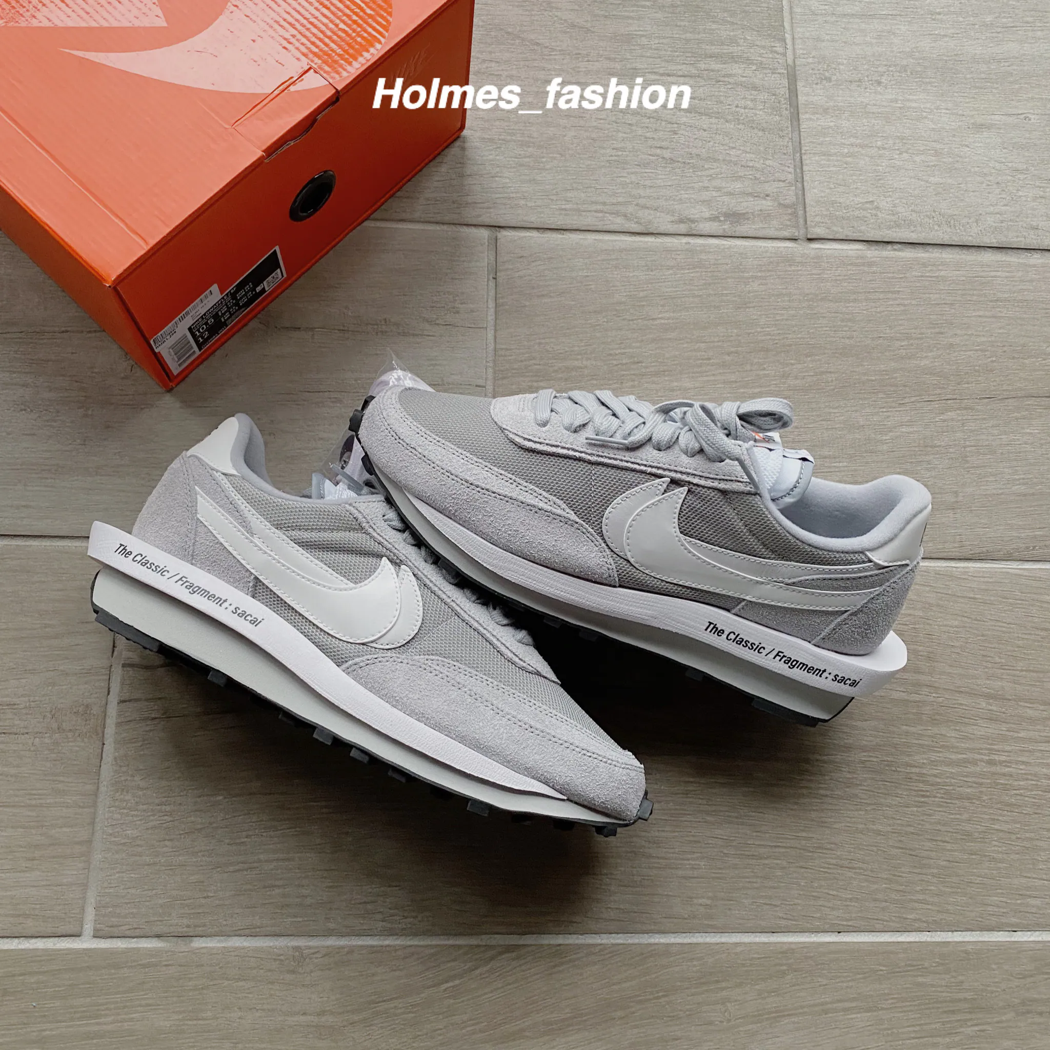 [Holmes] FRAGMENT × SACAI × NIKE LDWAFFLE SF "GREY" 灰白 解構 DH2684001