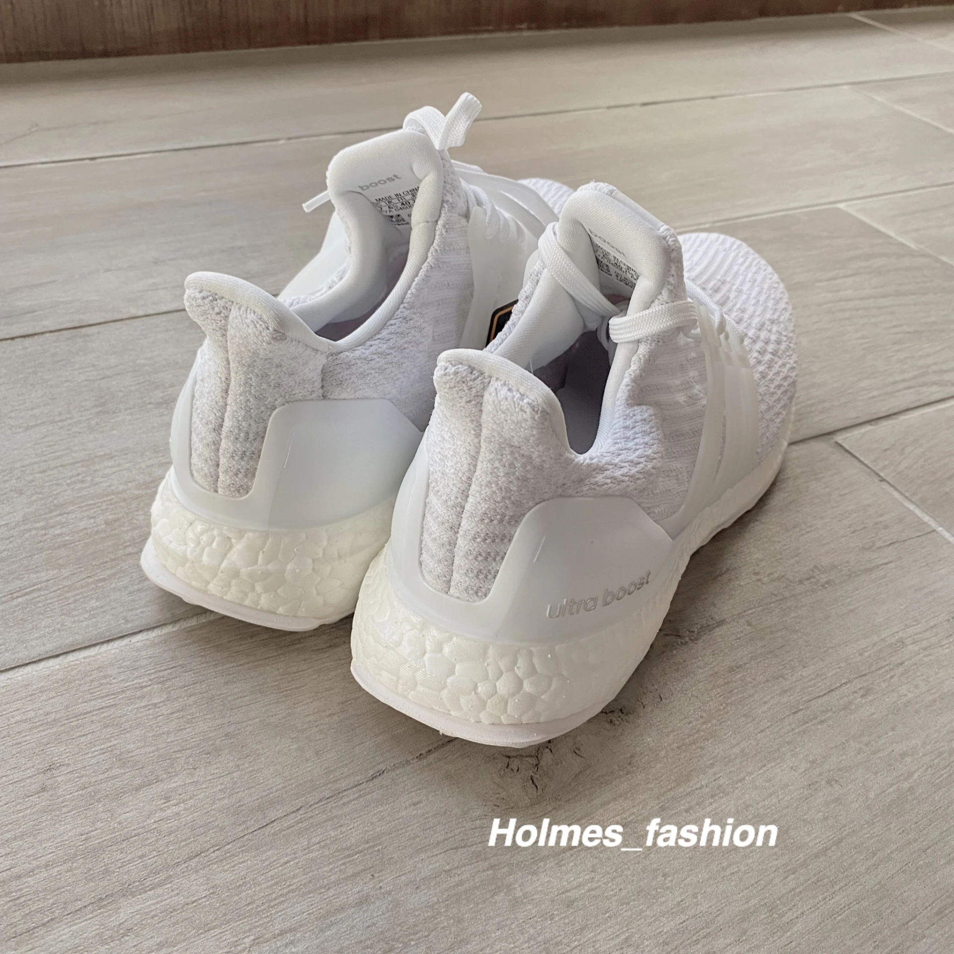 [Holmes]ADIDAS ULTRA BOOST 3.0 馬牌 編織 全白 BB3047 大童鞋