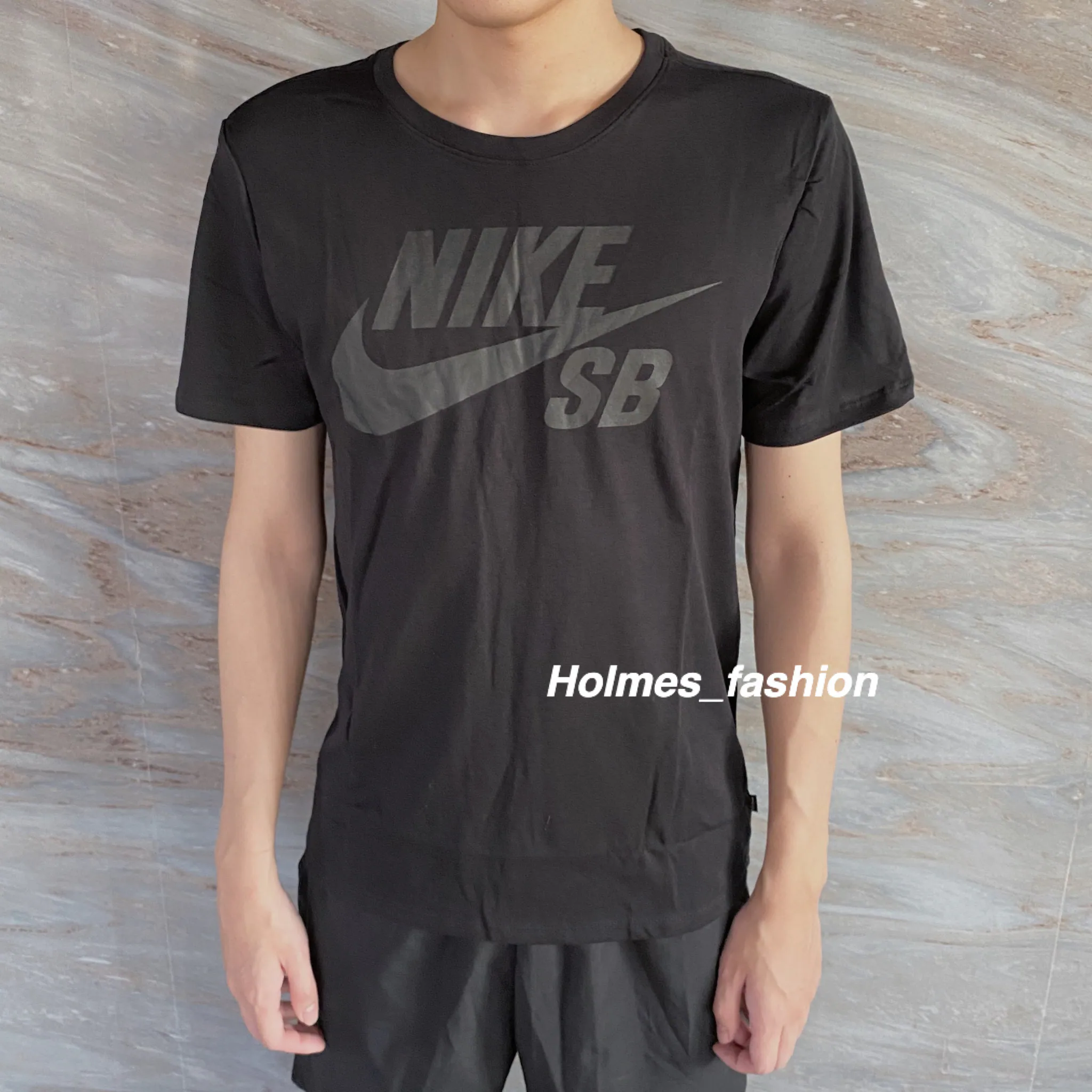 [Holmes]NIKE SB LOGO 短袖 T恤 全黑 821947-010