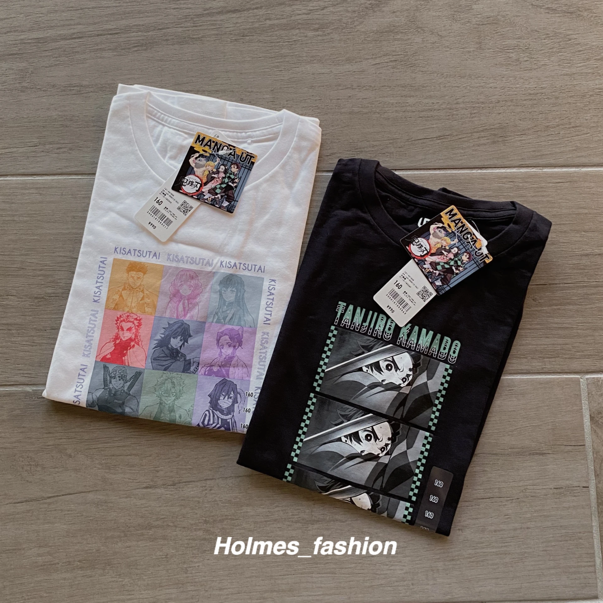 [Holmes]UNIQLO 鬼滅之刃  聯名短袖 印花T恤 日本寄錯款式 童裝 160CM