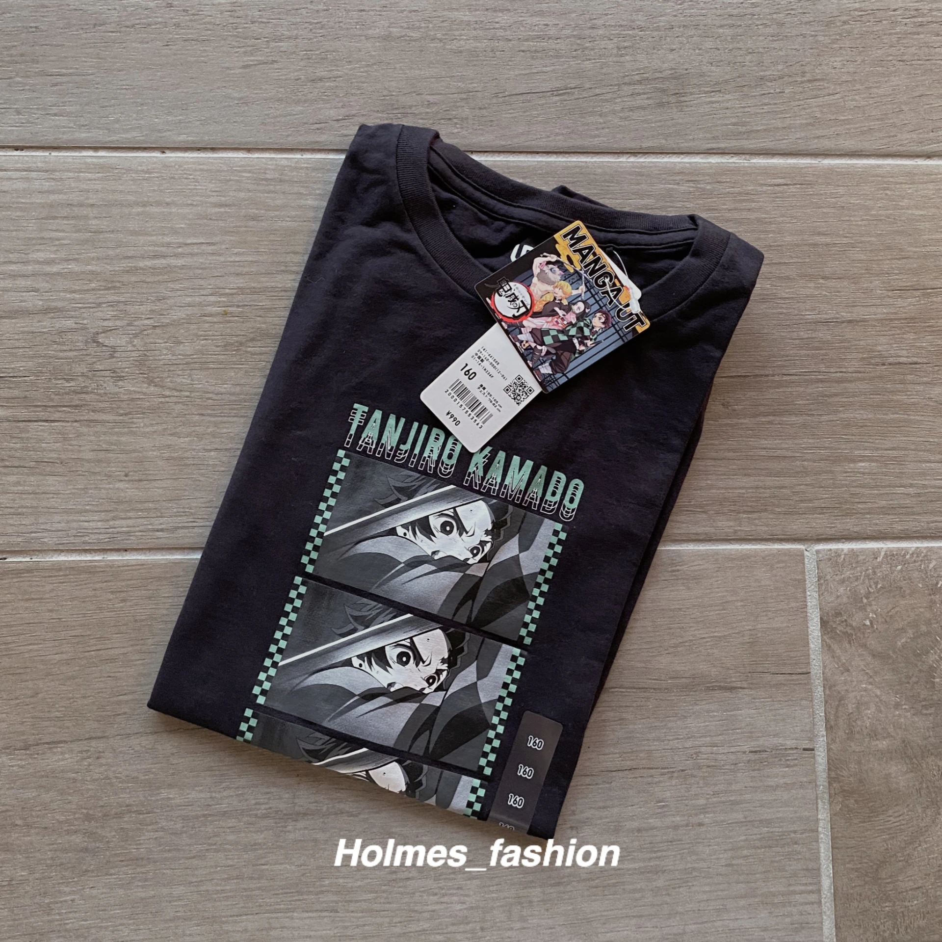 [Holmes]UNIQLO 鬼滅之刃  聯名短袖 印花T恤 日本寄錯款式 童裝 160CM