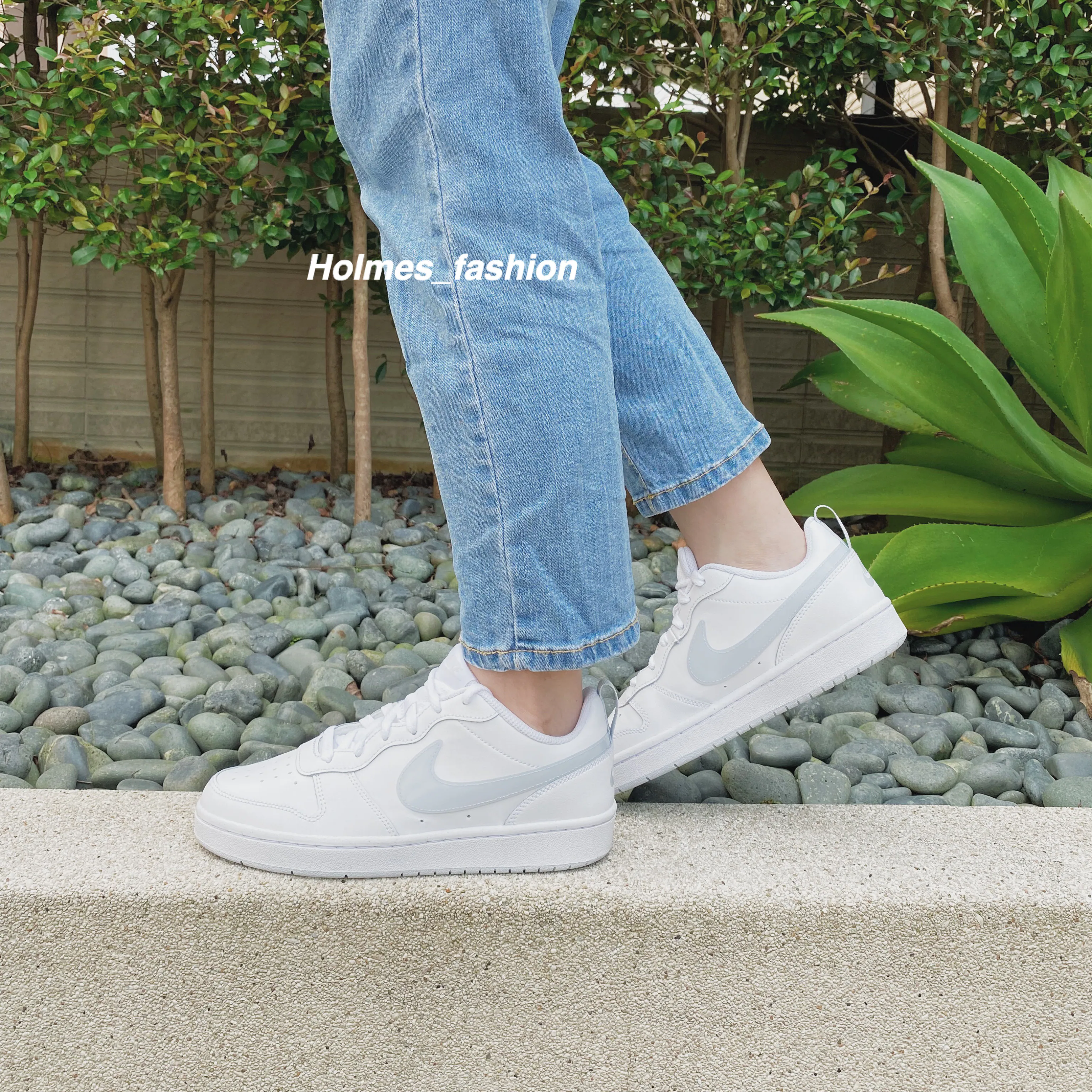 [Holmes]NIKE COURT BOROUGH LOW 2 GS 珍珠白 BQ5448-118 小DUNK/現貨 特賣出清