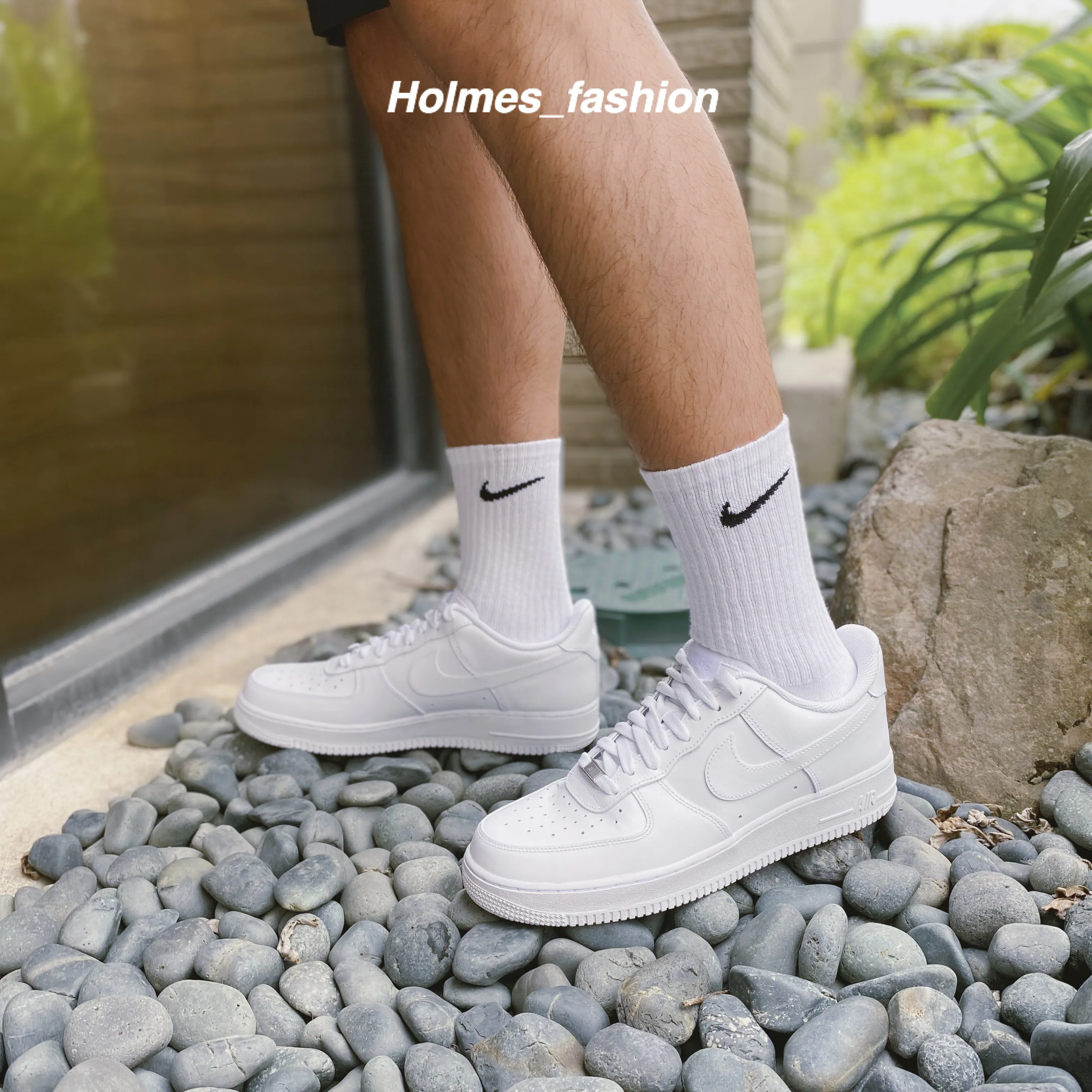 [Holmes] Nike AIR FORCE 1 LOW 全白 男鞋 AF1 鐵牌 低筒  運動鞋CW2288-111
