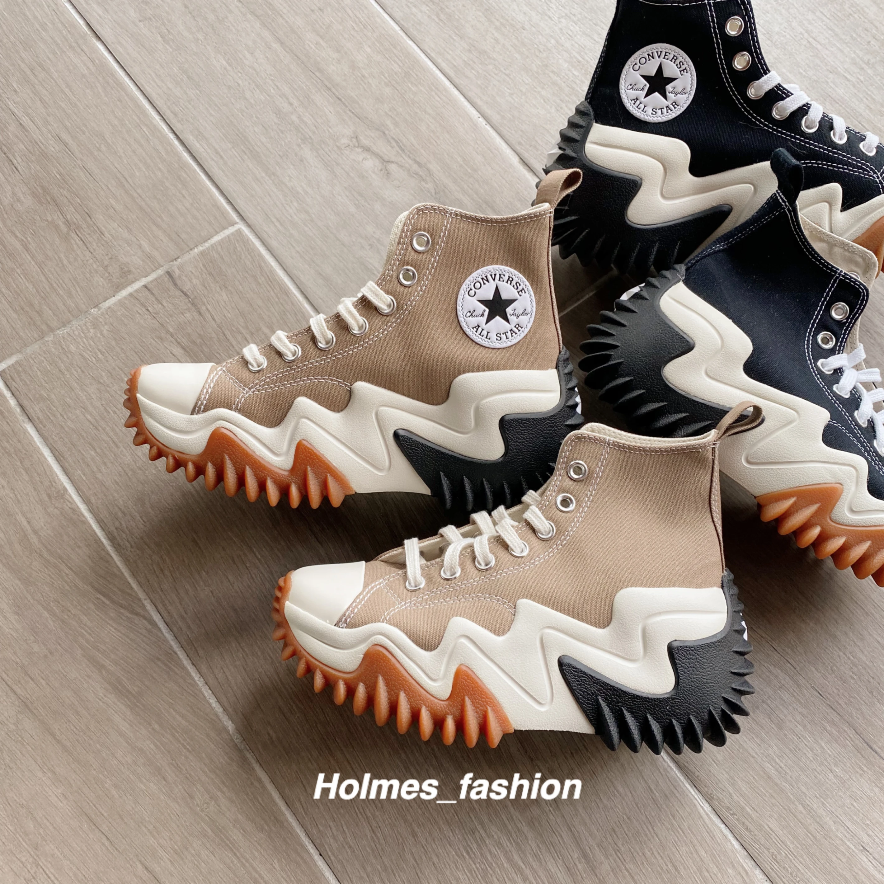 [Holmes]CONVERSE RUN STAR MOTION 厚底 帆布鞋 沙丘棕 A00851c