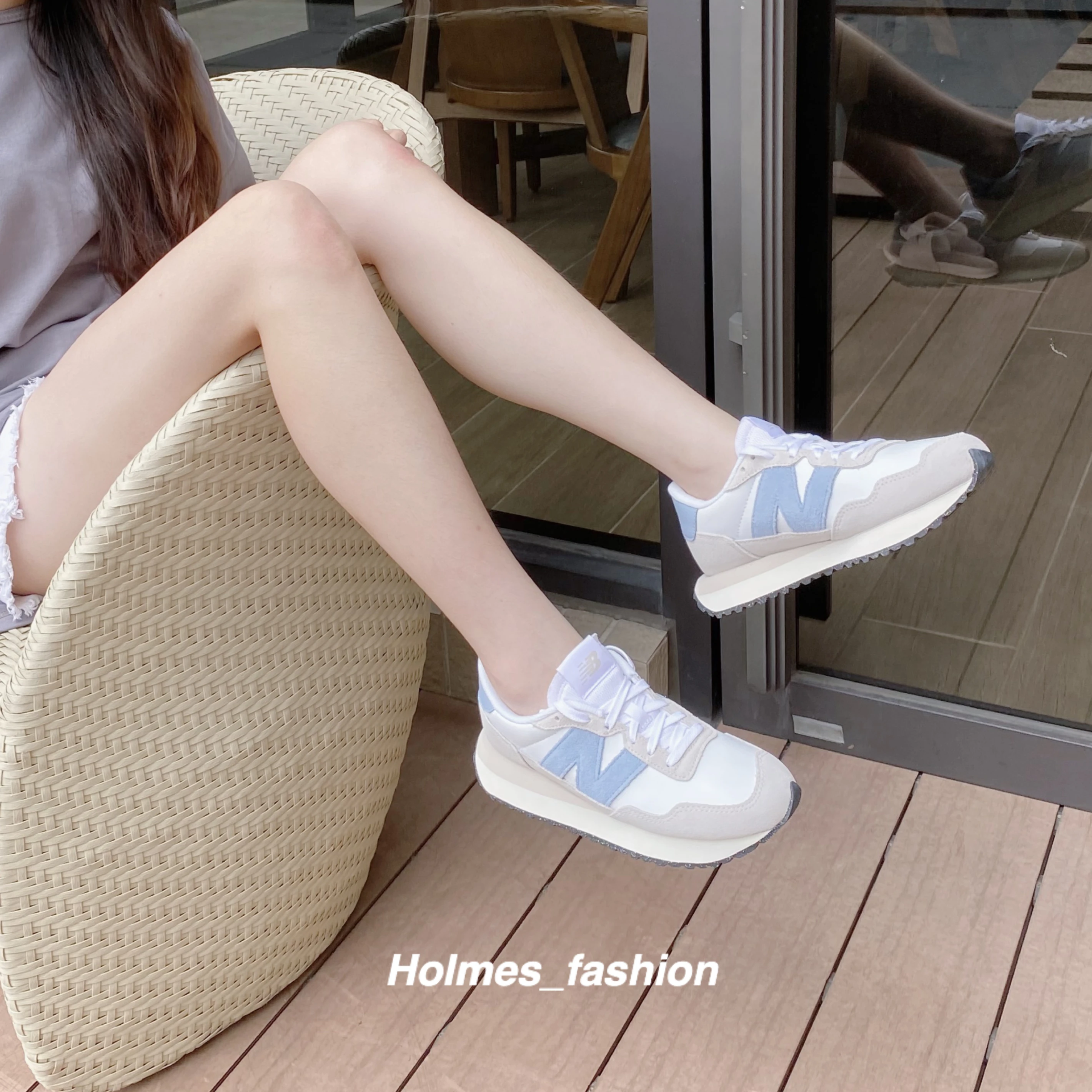 [Holmes]NEW BALANCE NB 237 WS237RC 霧藍色 白與雪灰