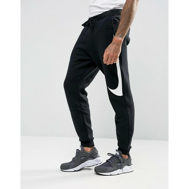 [Holmes]NIKE Hybrid Swoosh Joggers 大勾 長褲 棉褲 黑色 縮口褲 861720-011