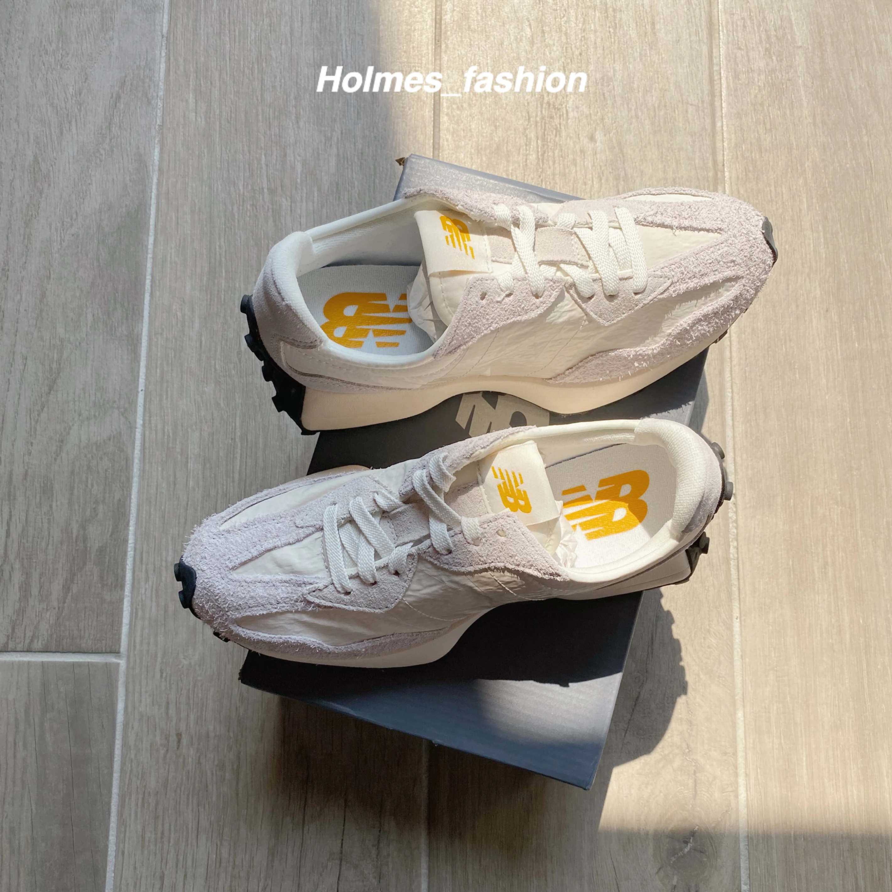 [Holmes]NEW BALANCE NB 327 MS327CJ 灰白麂皮 芝麻燕麥  冰淇淋牛奶:soft_ice_cream:
