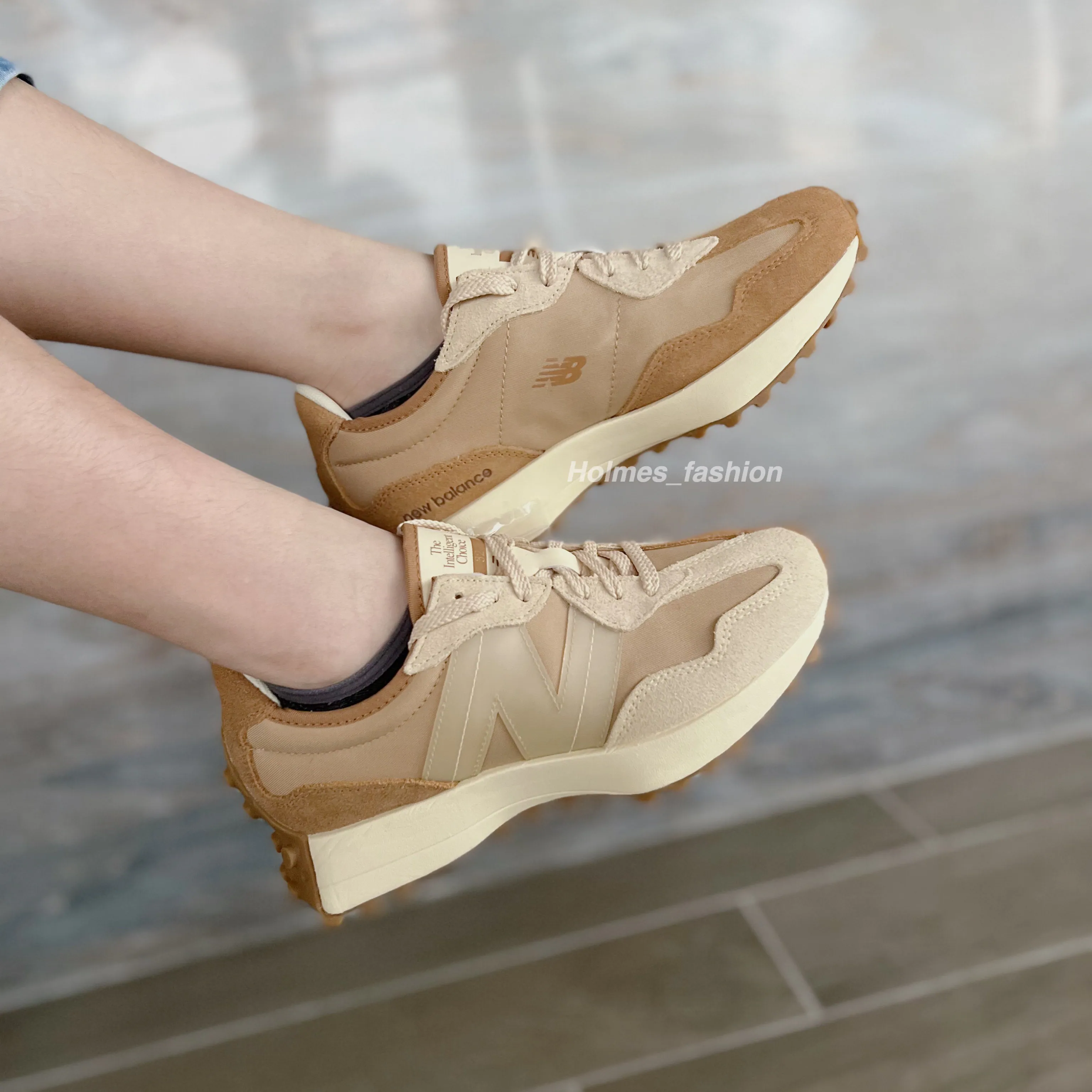 [Holmes]ANB BRAND x NEW BALANCE 327 NB MS327AAN 聯名款 卡其棕