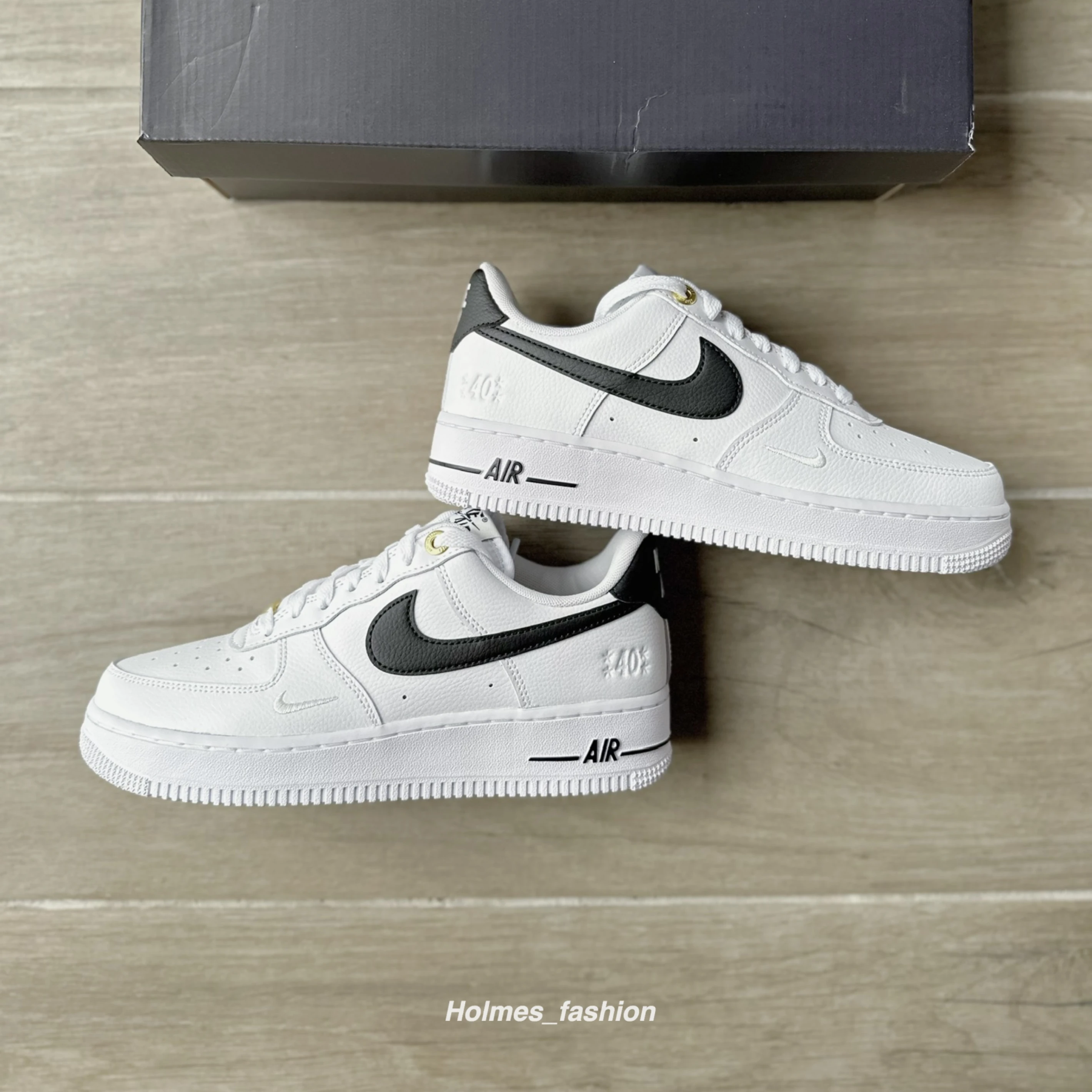 [Holmes]NIKE AIR FORCE 1 40th Anniversary 黑白熊貓 白黑勾 40週年紀念款 DQ7658-100