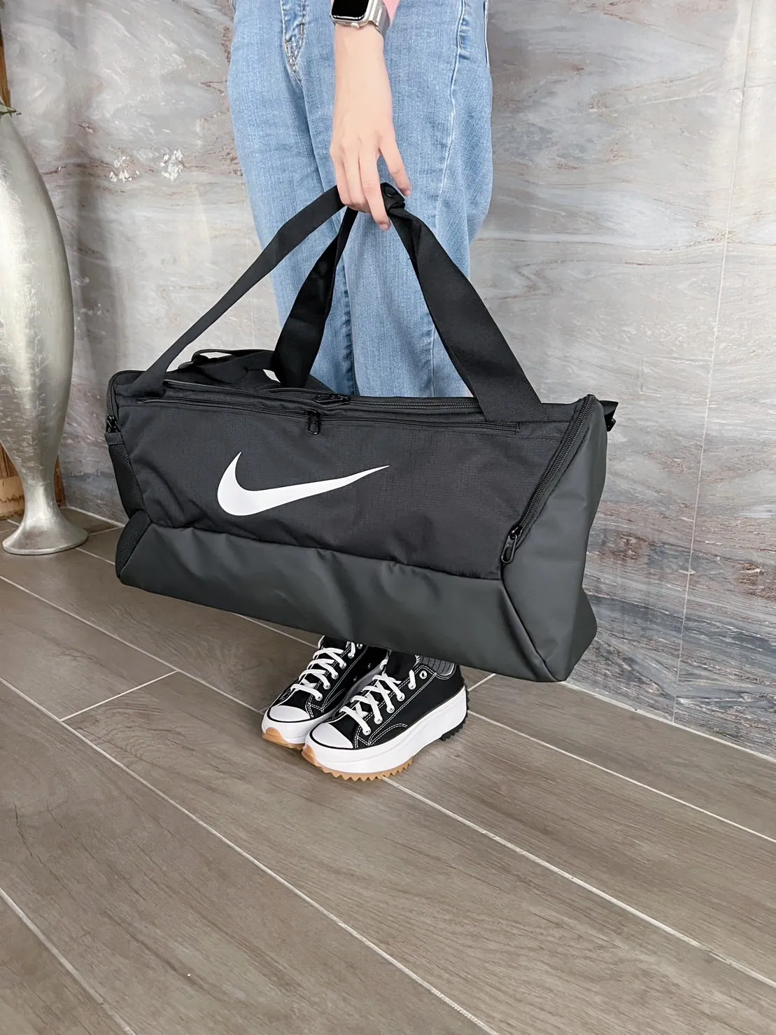 [Holmes]NIKE 旅行袋 NK BRSLA S DUFF - 9.5 (41L) 行李袋 手提袋 收納 - DM3976-010