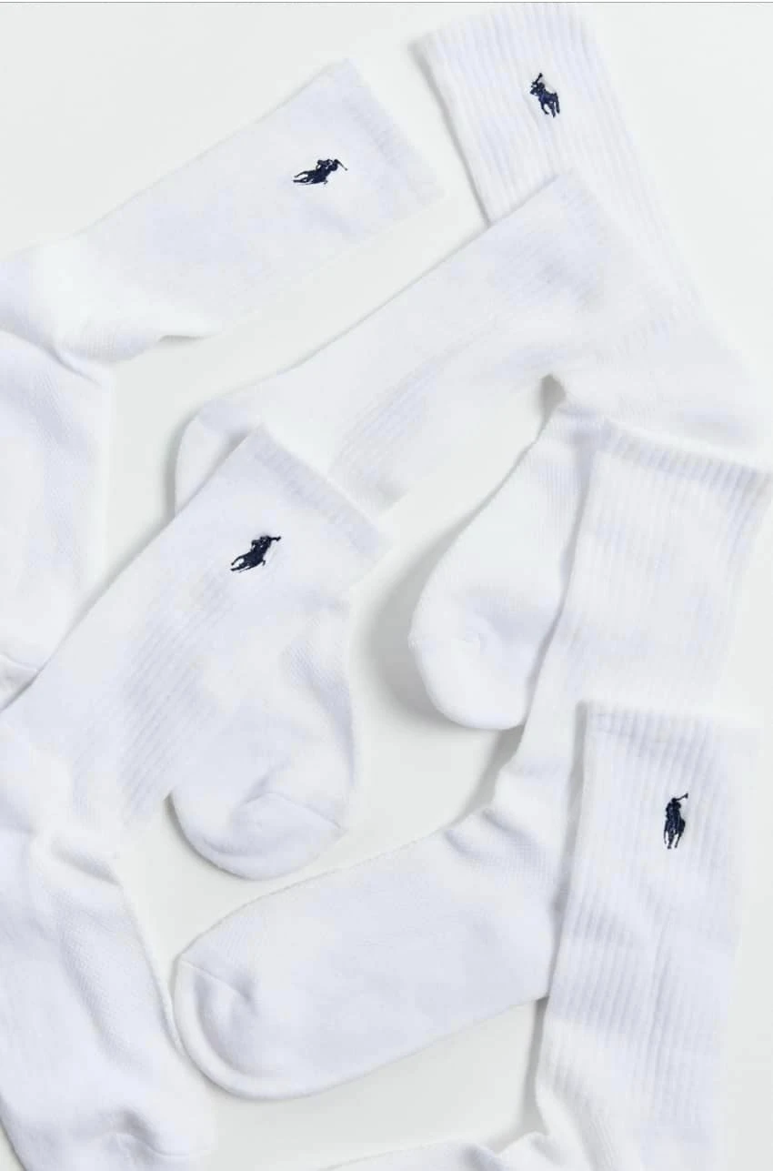 [Holmes]Polo Ralph Lauren Cushion Crew Sock 3-Pack 長襪3入組