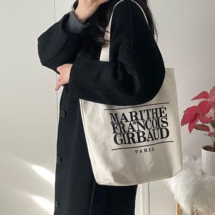 [Holmes]Marithe Francois Girbaud LOGO 老帽 帆布袋