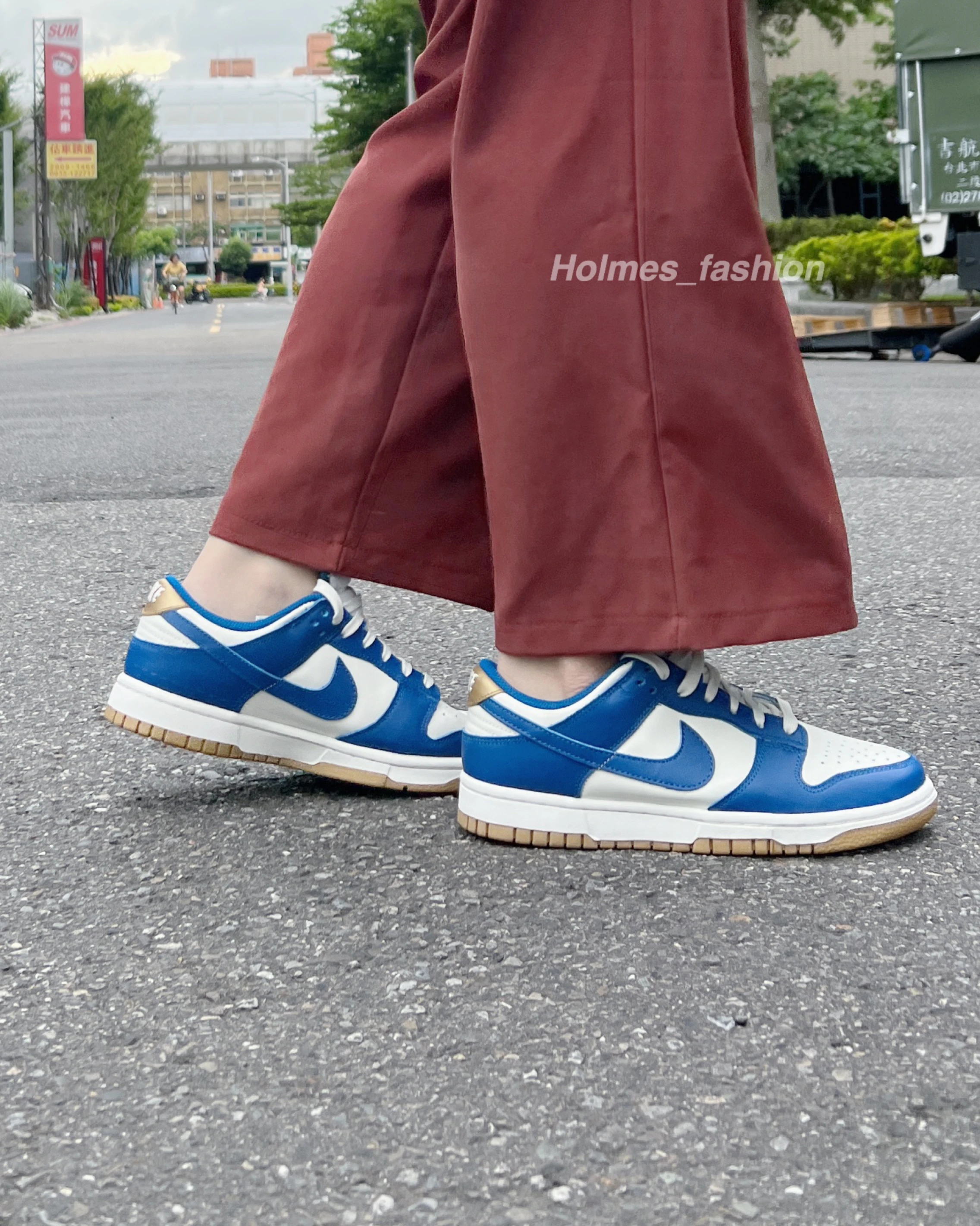 [Holmes]NIKE DUNK LOW  "Gold Blue" 皇家海軍藍 FB7173-141