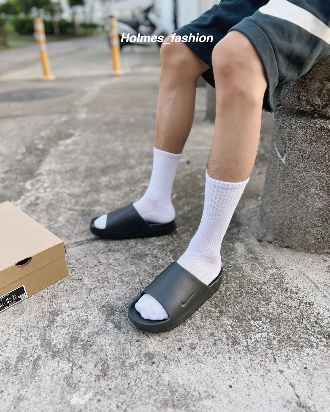 [Holmes]NIKE CALM SLIDE 拖鞋 代購 黑 / 白 / 米白 / 綠