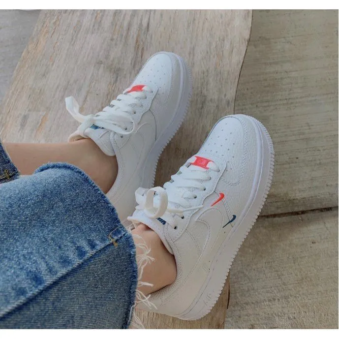 [Holmes] Nike Air Force 1 女款 邁阿密 刺繡 雙色 小勾 雙勾 AF1 休閒鞋 CT1989-101