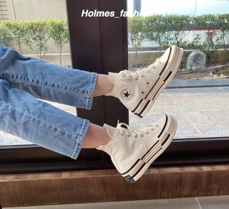 [Holmes]CONVERSE Chuck 70 PLUS 解構鞋 帆布鞋 白 特賣賣場 23公分 A00915c