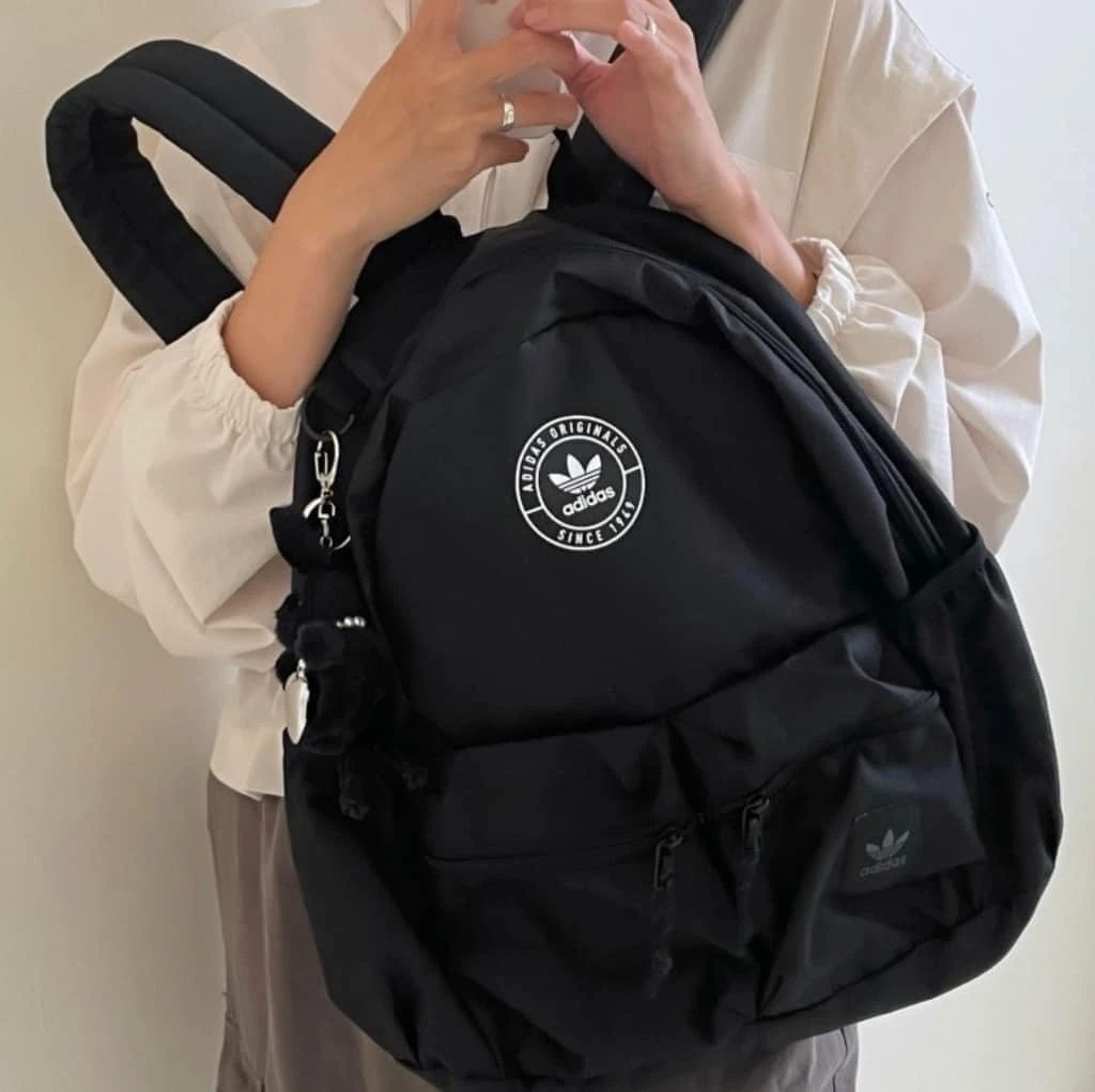 [Holmes]Adidas三葉草圓標logo後背包 GC1211