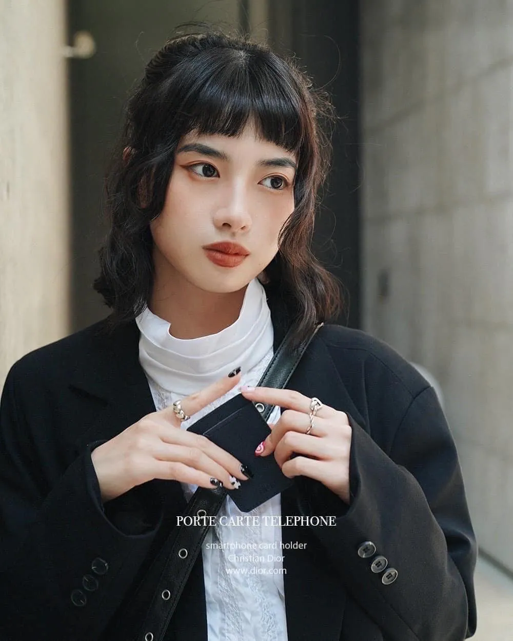[Holmes]Dior 荔枝皮革紋卡套卡貼