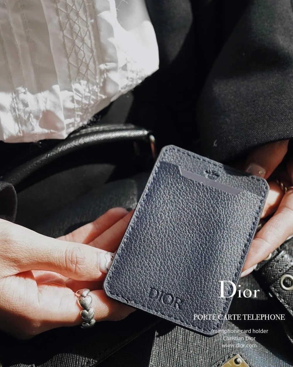 [Holmes]Dior 荔枝皮革紋卡套卡貼