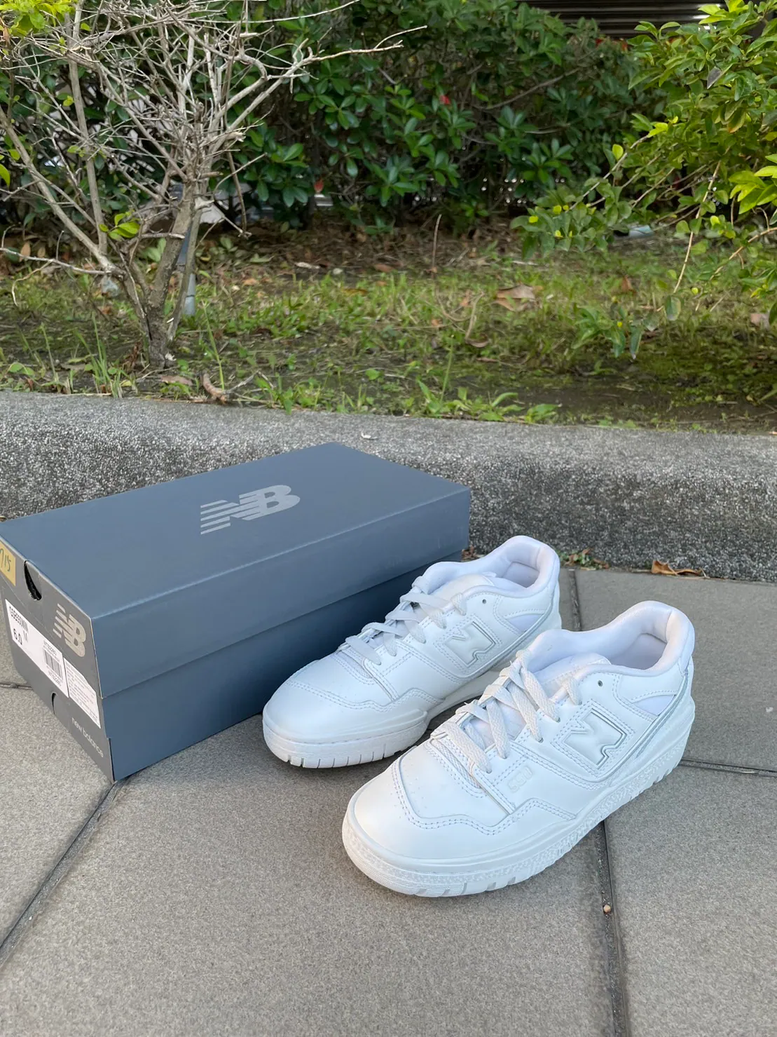 [Holmes]NEW BALANCE 550 全白 GSB550WW 大童鞋