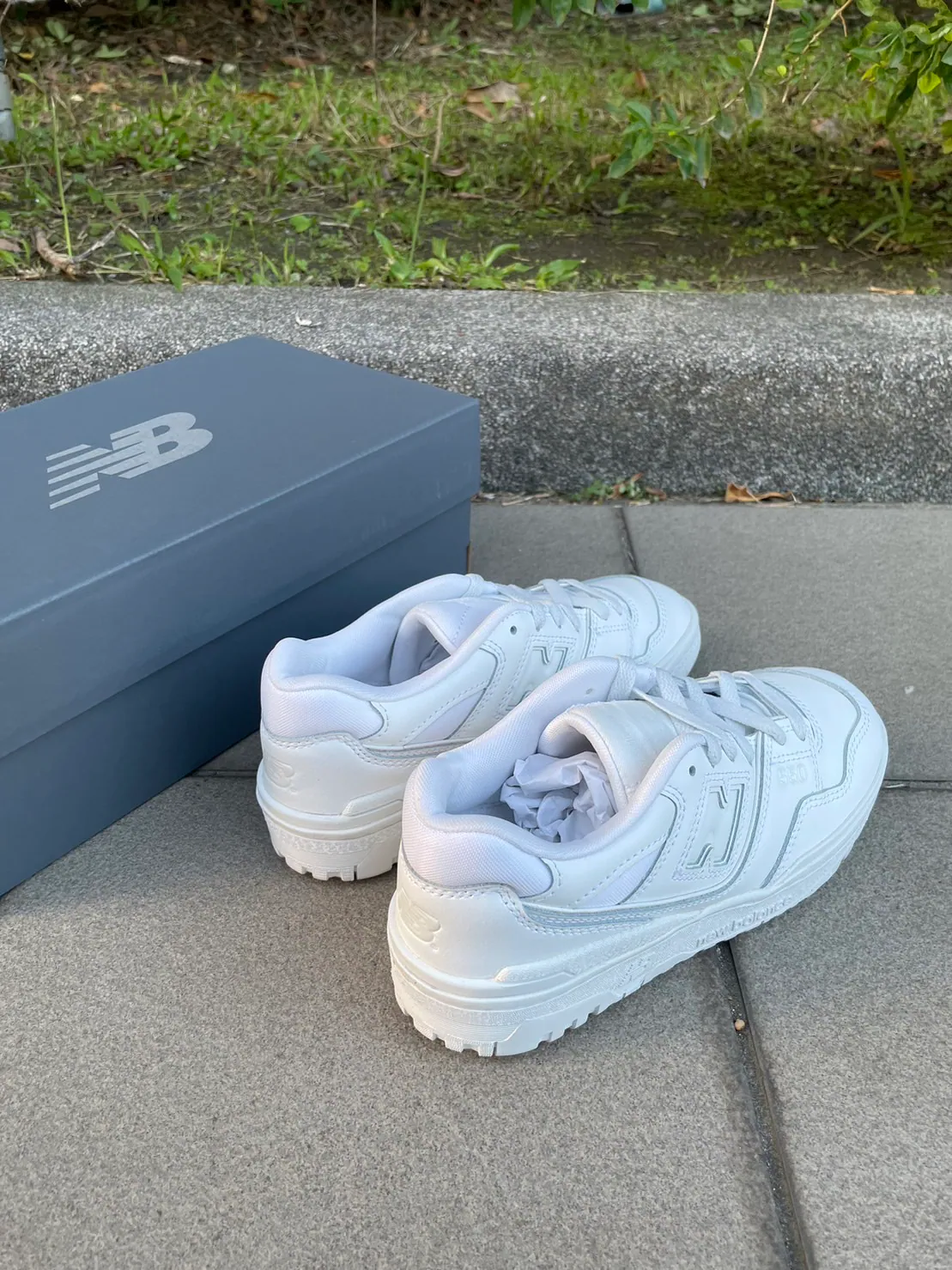 [Holmes]NEW BALANCE 550 全白 GSB550WW 大童鞋