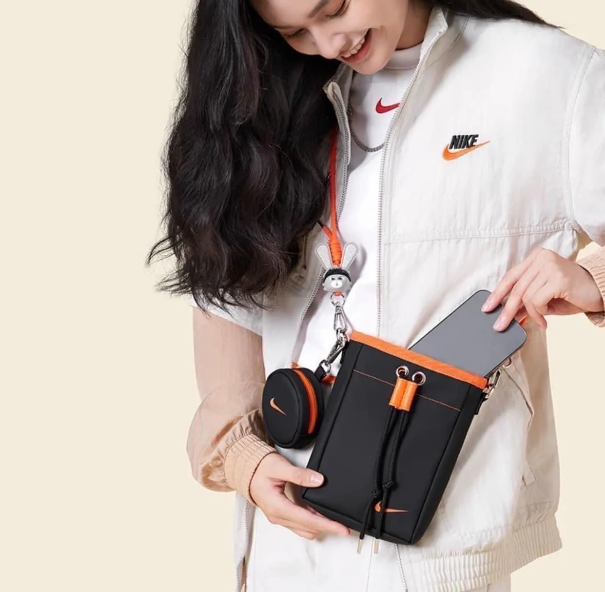[Holmes]NIKE會員限定 隨身包小桶包 套裝組