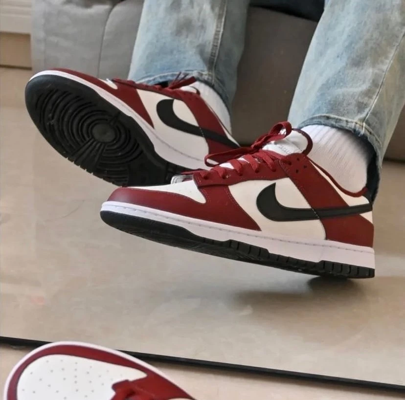 NIKE DUNK LOW "DARK TEAM RED" 酒紅白湮 FZ4616-600