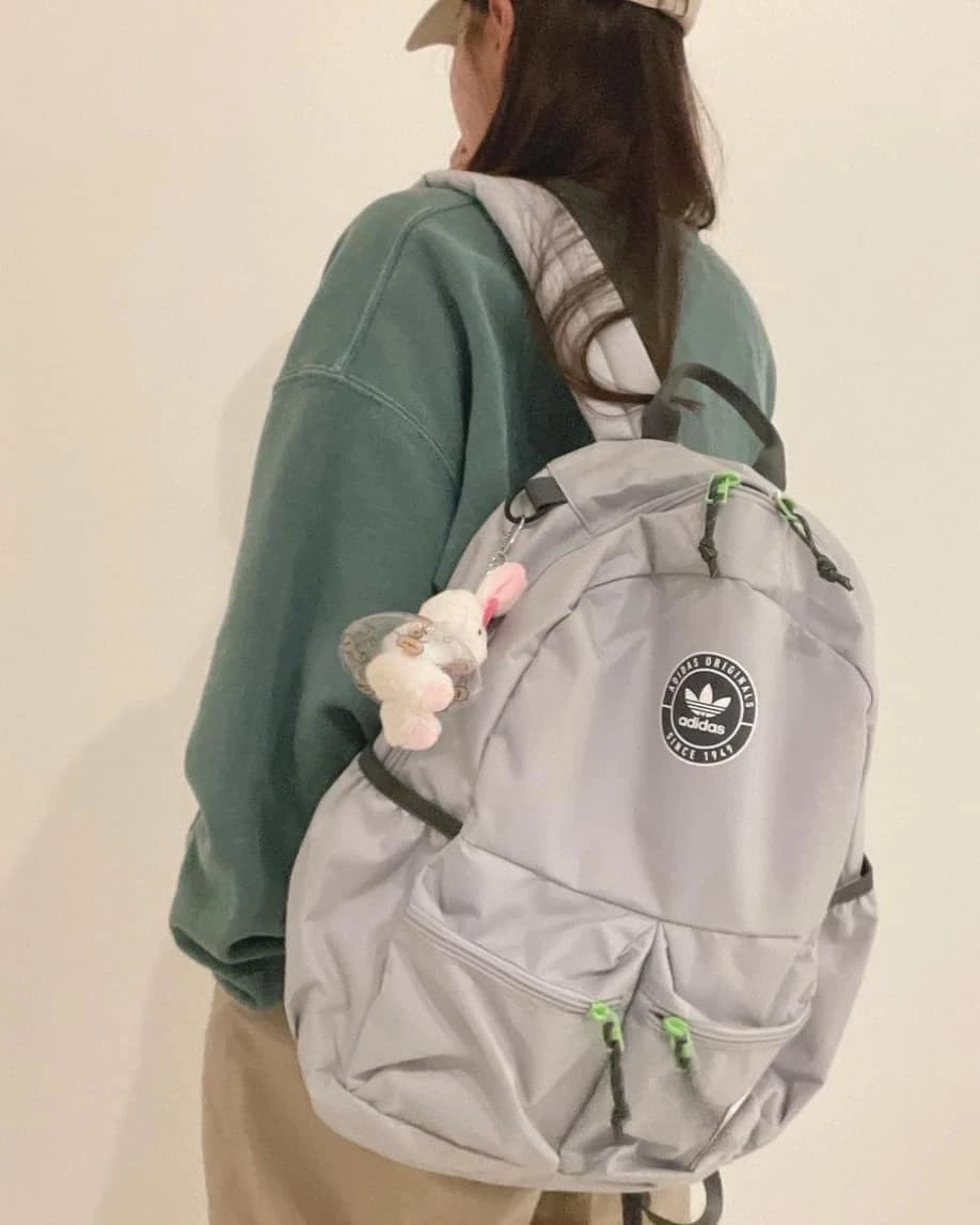 [Holmes]Adidas三葉草圓標logo後背包 GC1212