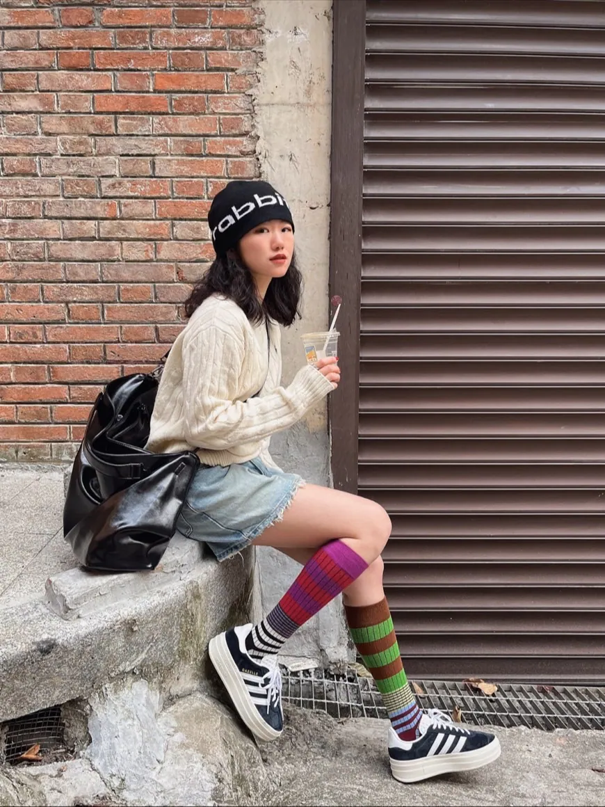 Holmes|ADIDAS GAZELLE 黑白三層厚底鞋 LISA 同款