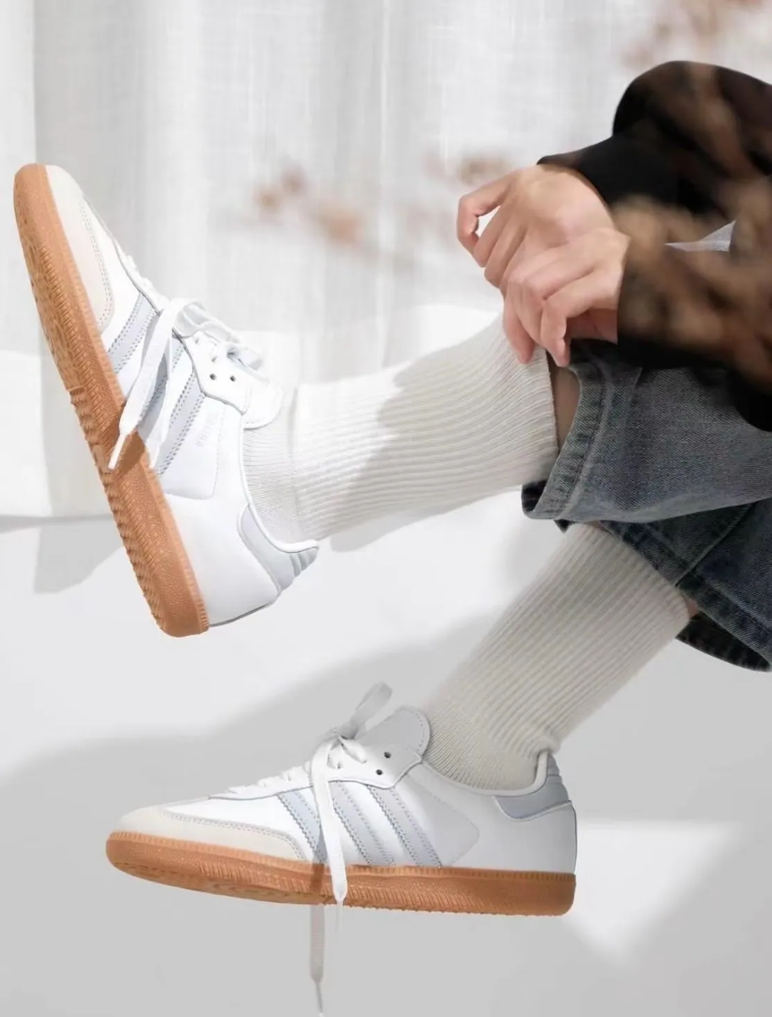 HOLMES | ADIDAS ORIGINALS SAMBA OG 白色淺藍