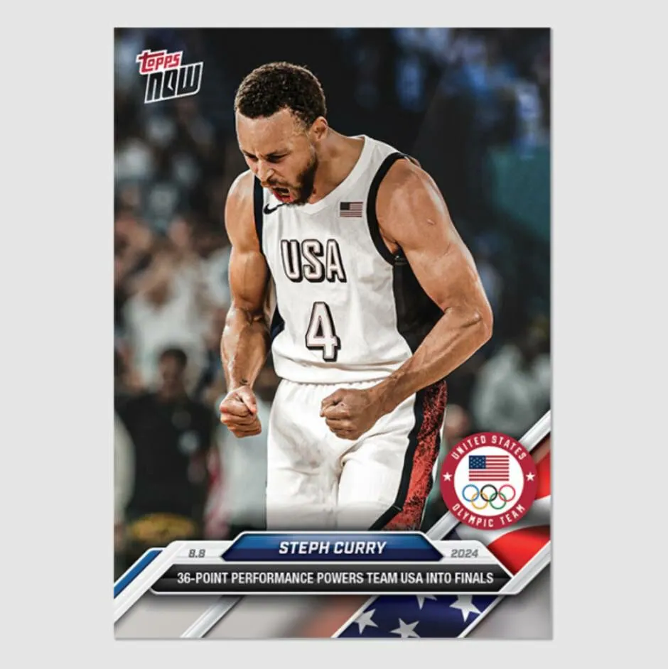 Topps Now CURRY 奧運 36分 球員卡